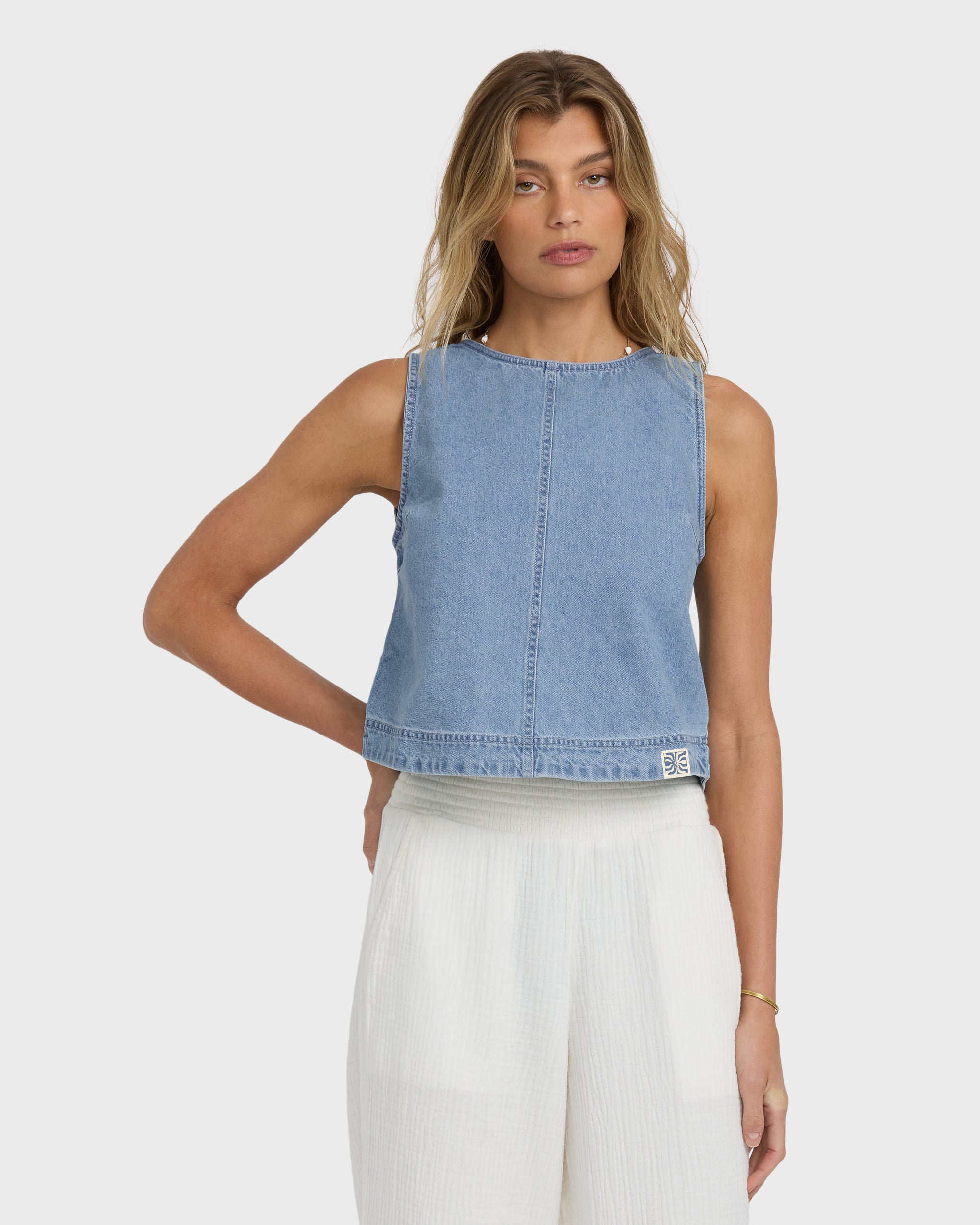 Sea Breeze Tank - Sea Blue - Image 3