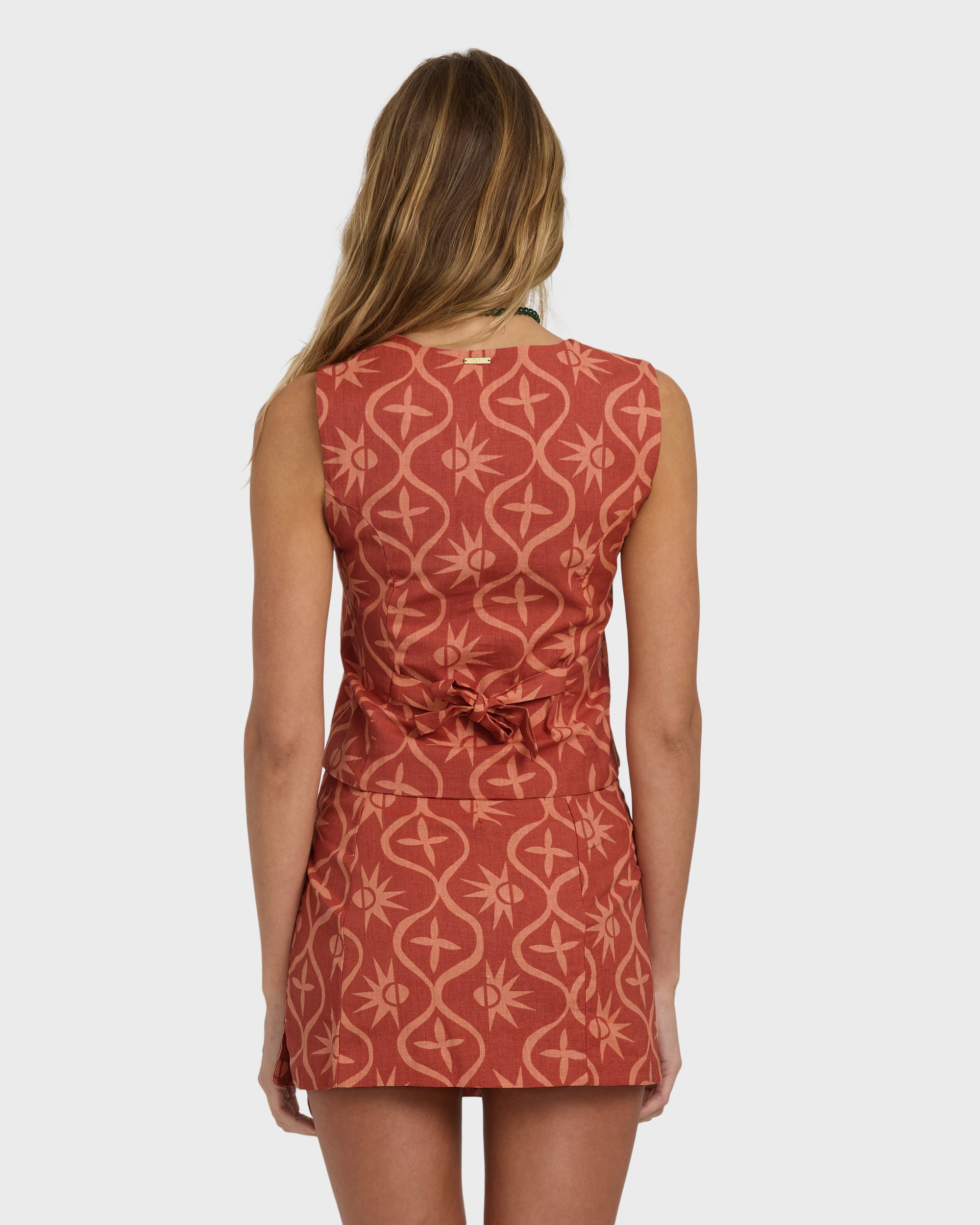 Sunny Waves Vest - Dark Coral - Image 6