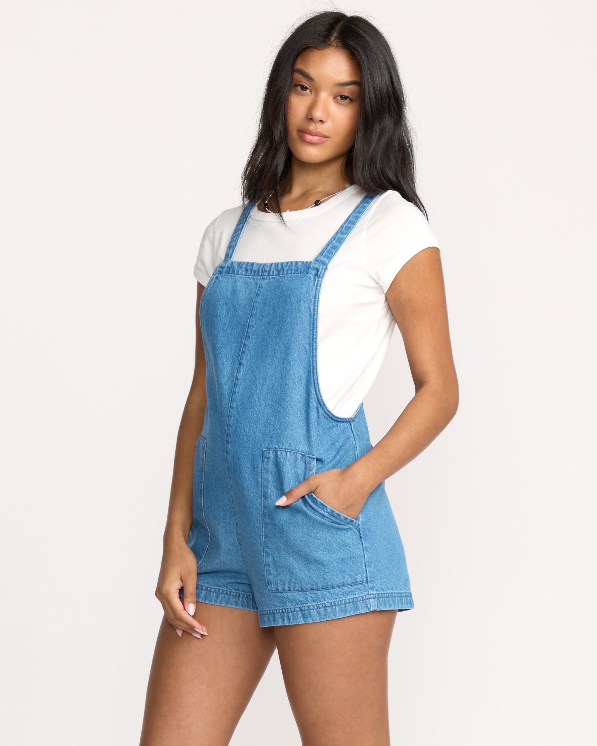 Beach Crush Denim Overalls - Salt Washed - Image 6