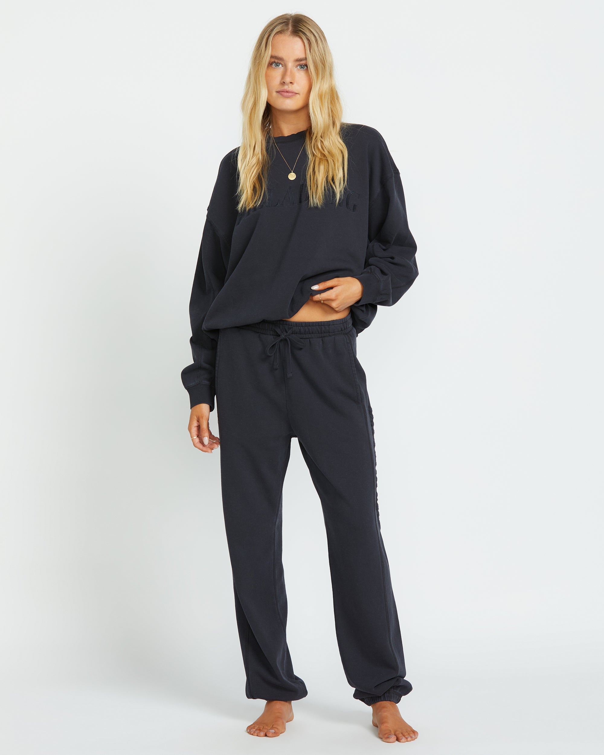 So Typical Elastic Waist Pants - Black Pebble