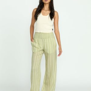 New Waves 2 Elastic Waist Pants - Avocado
