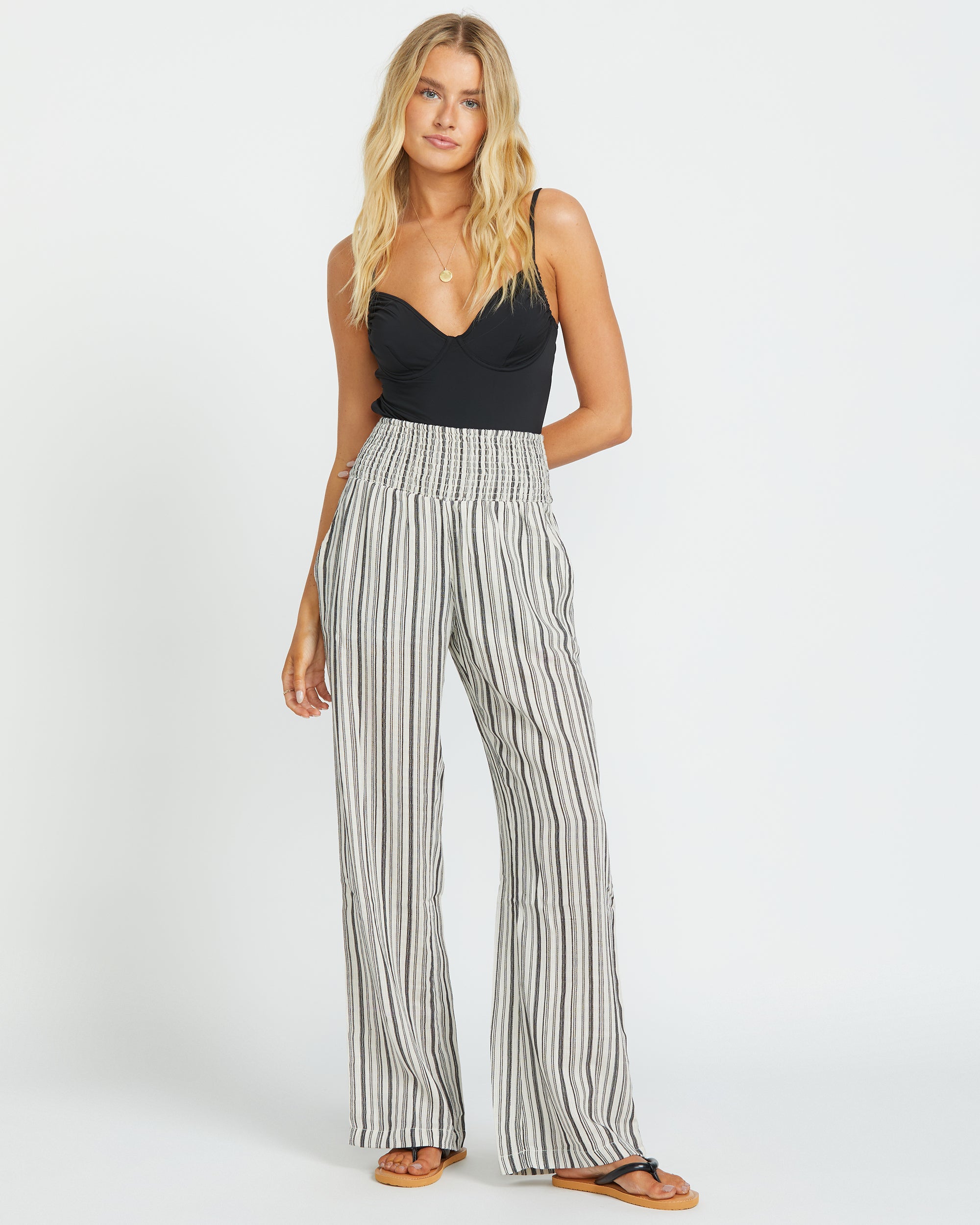 New Waves 2 Elastic Waist Pants - Black Pebble - Image 4