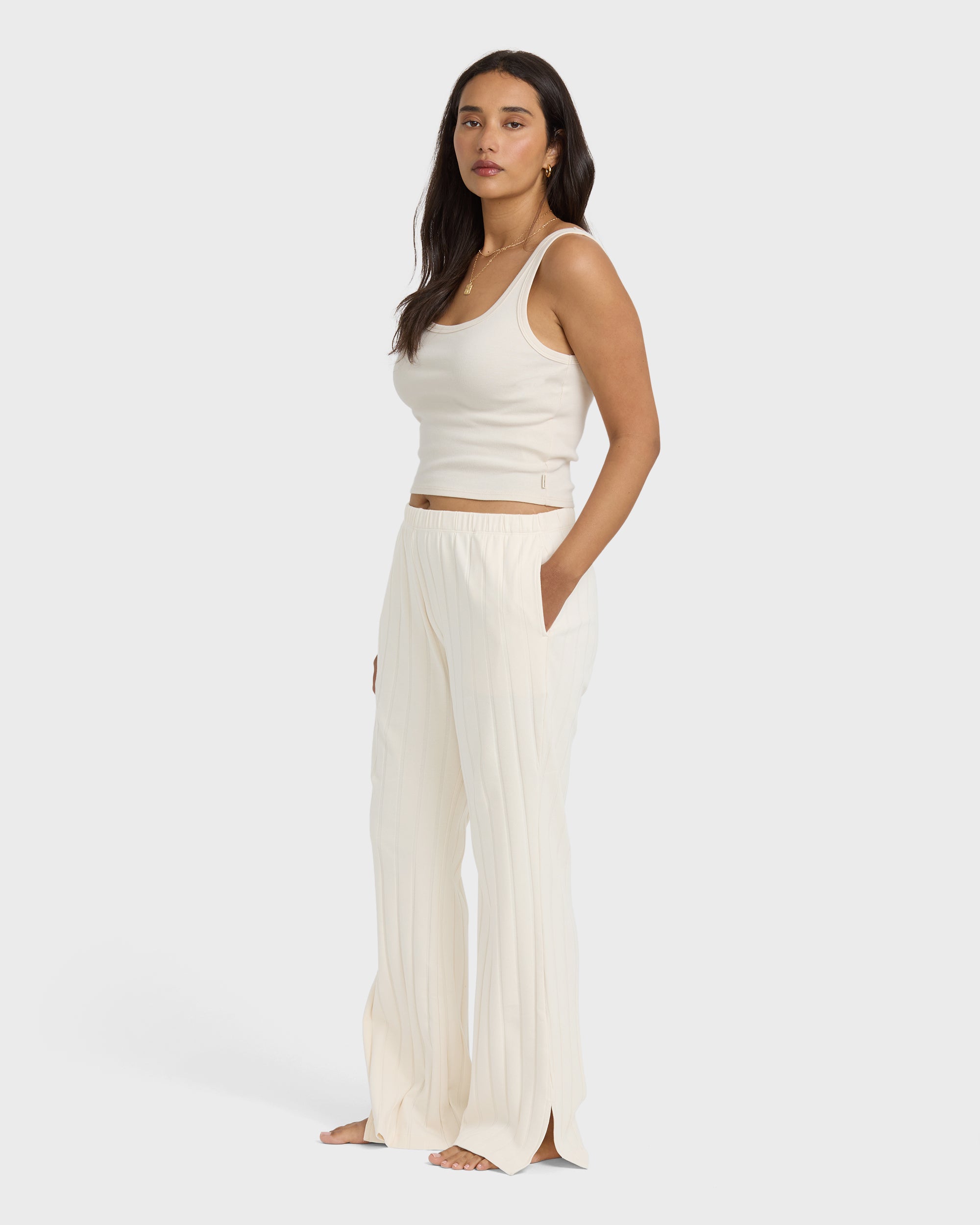 Cass Knit Pants - Whitecap - Image 8