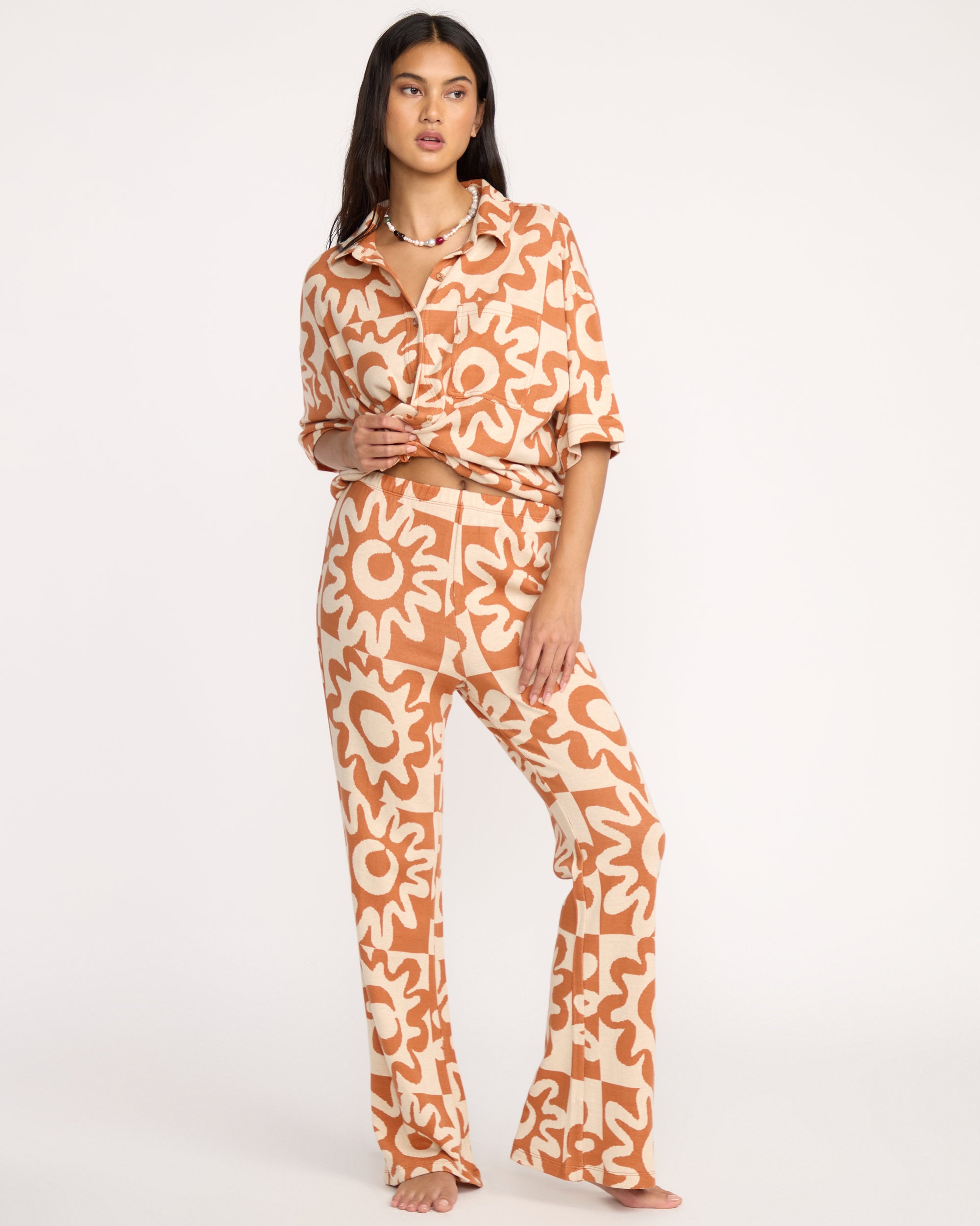 Lost Waves Knit Pants - Sunburnt - Image 2