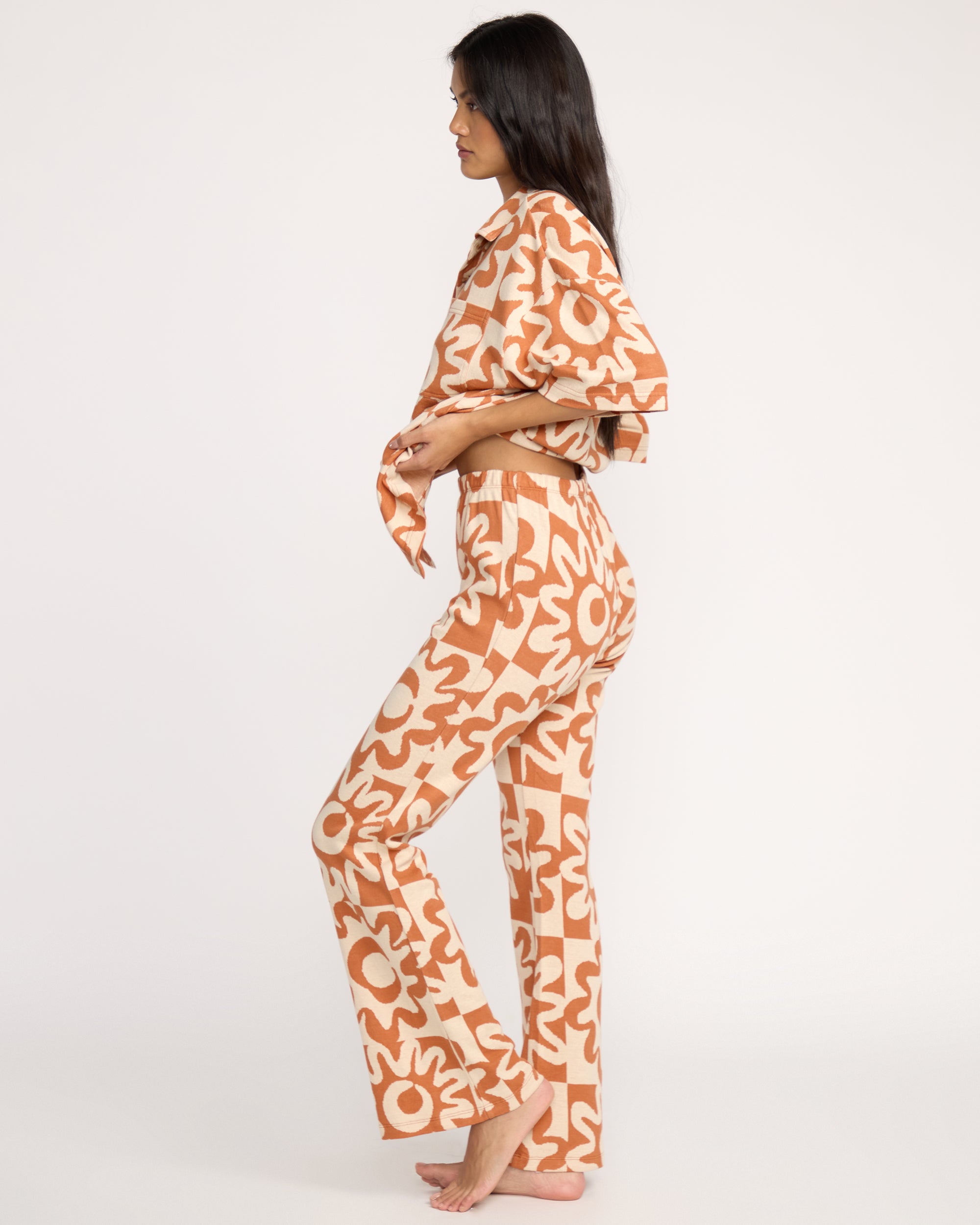 Lost Waves Knit Pants - Sunburnt - Image 4