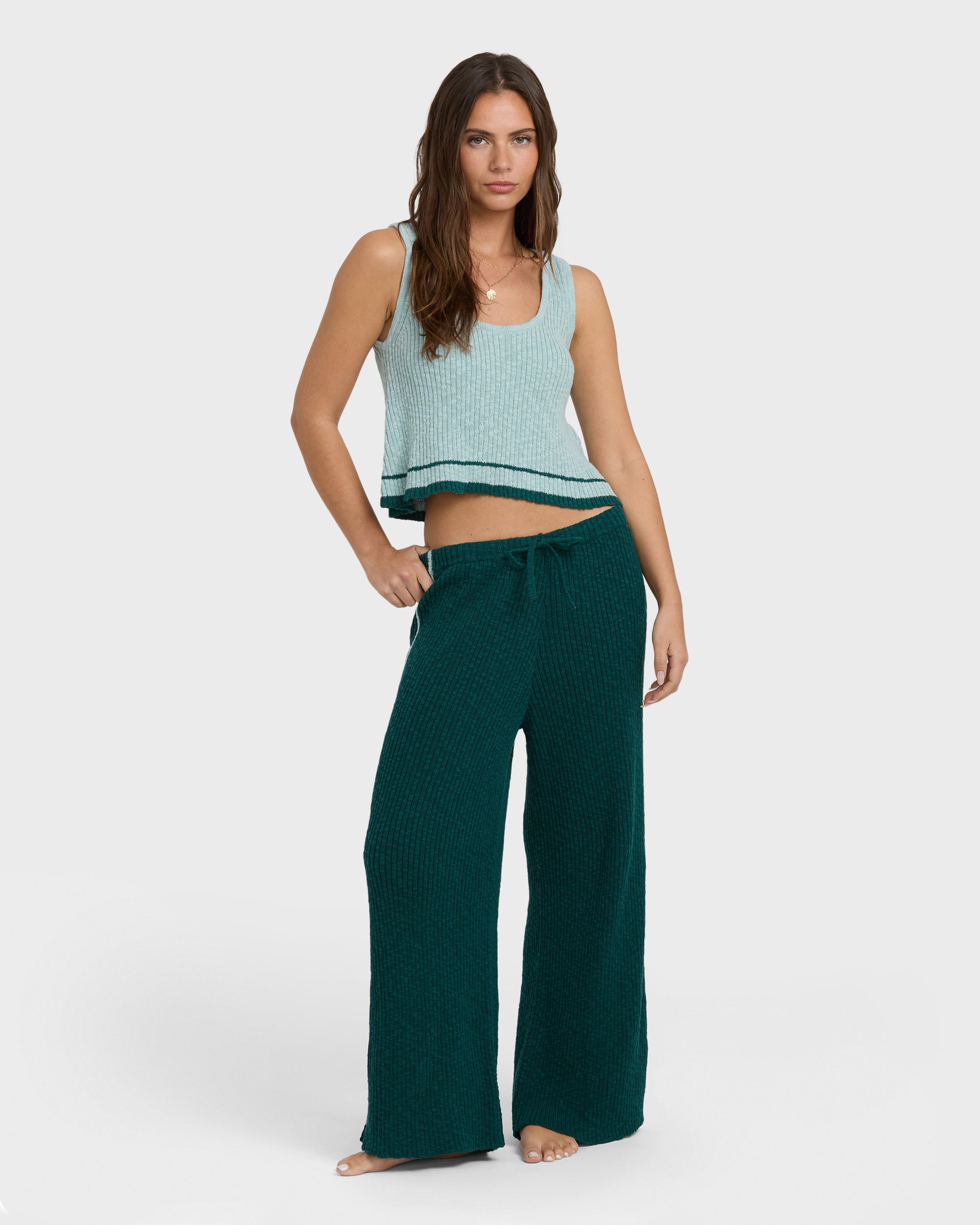 Summery Nights Sweaterpants - Spruce Green - Image 7