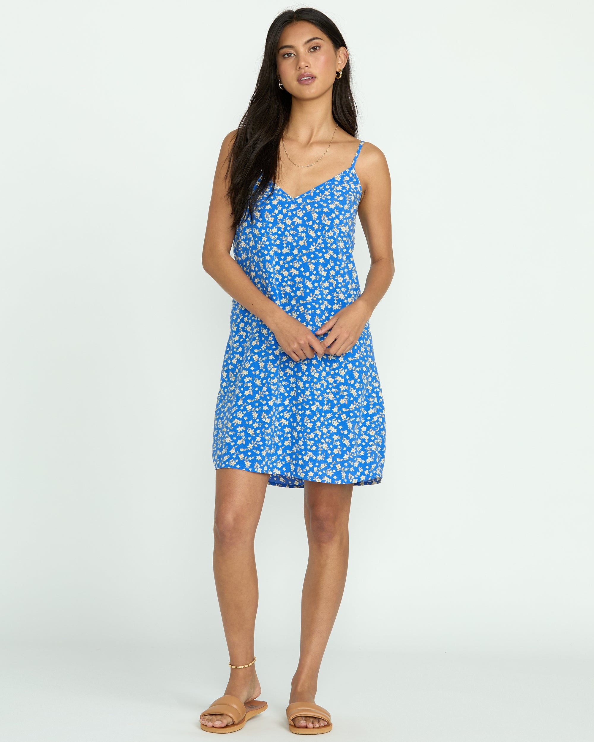 90S Babe Mini Dress - True Blue - Image 4