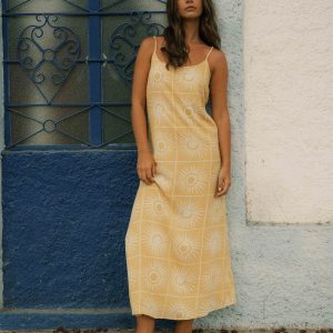 Sun Glow Maxi Dress - Gold Coast