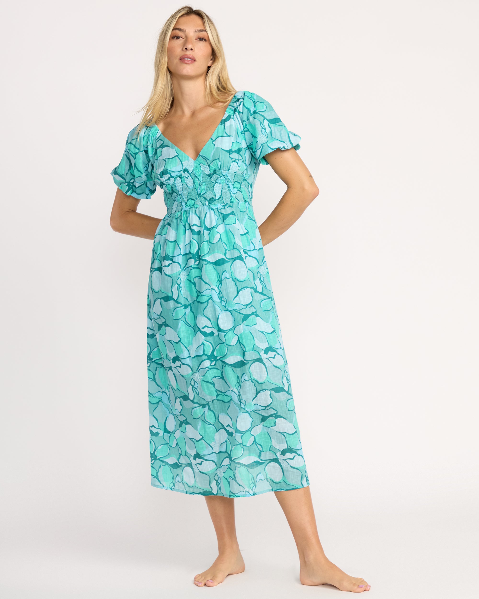 Go Coastal Midi Dress - Blue Bird - Image 2