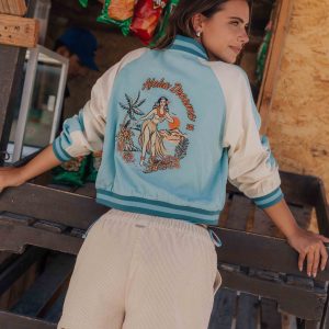 Dream Vacation Souvenir Jacket - Misty Blue