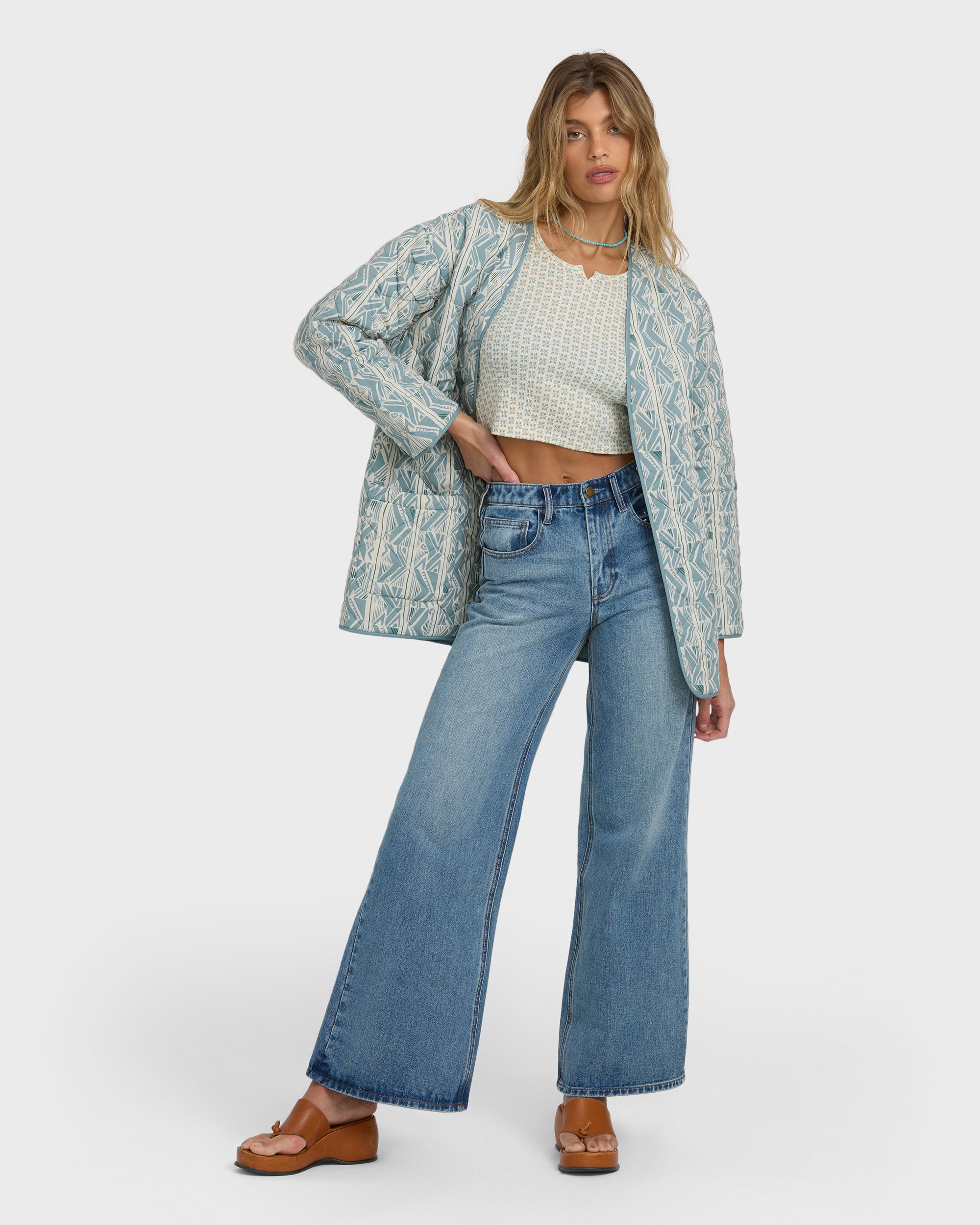 Day Dreamin Jacket - Mineral Blue - Image 4