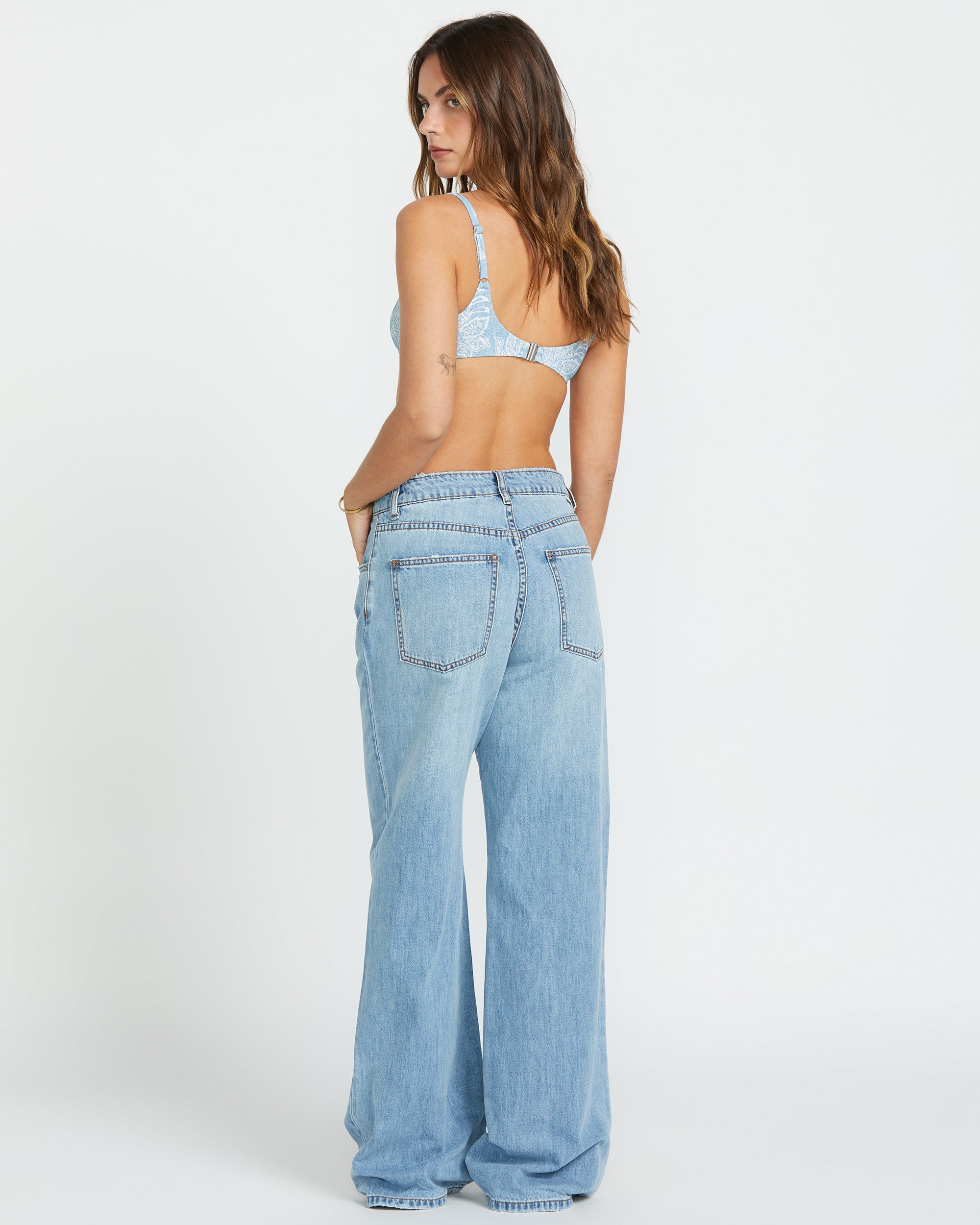 Washed By The Sun Denim Pants - Cali Blue - Image 3