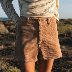 Free Fall Corduroy Shorts - Biscuit
