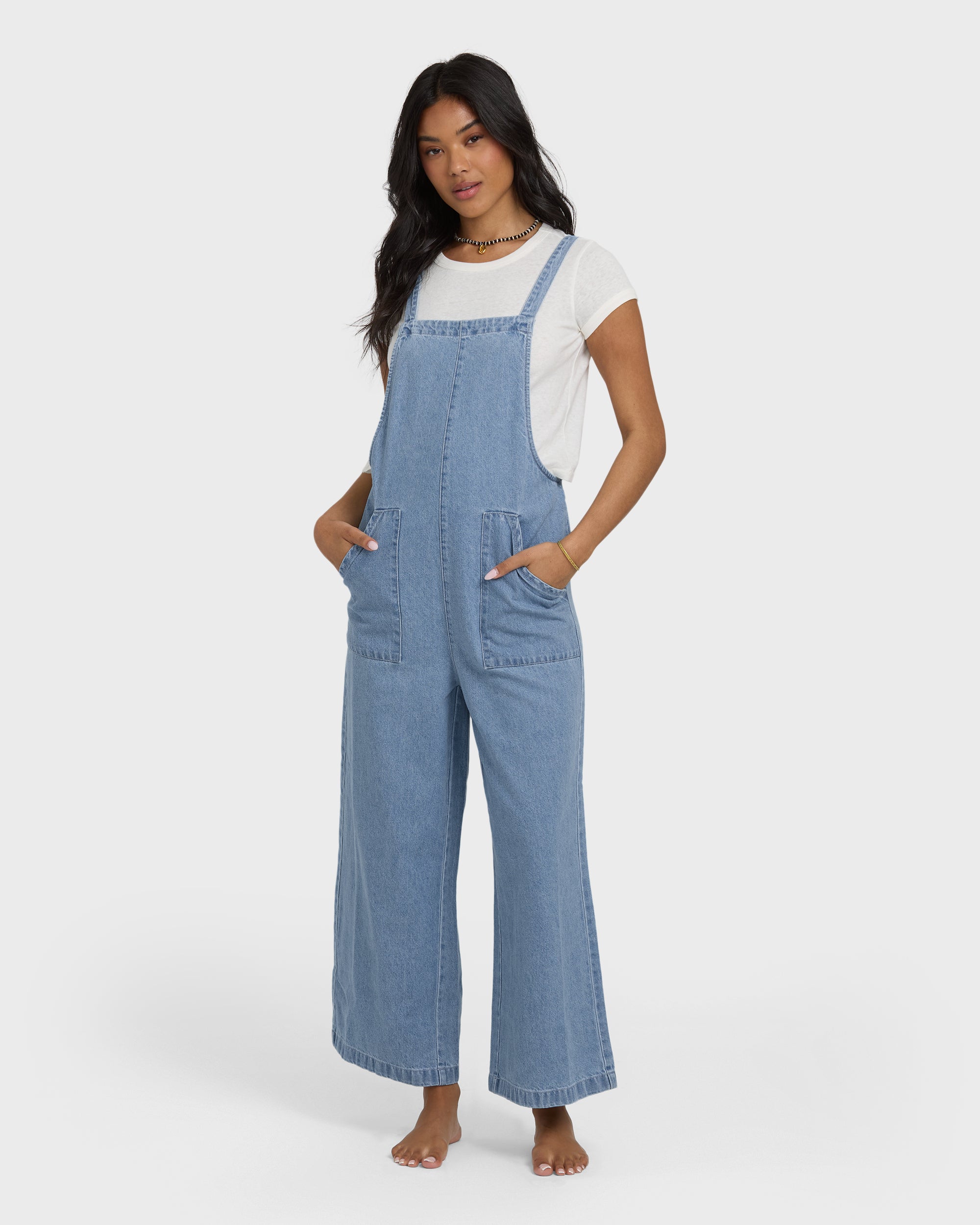 Pacific Time Denim Overall - Sea Blue - Image 3
