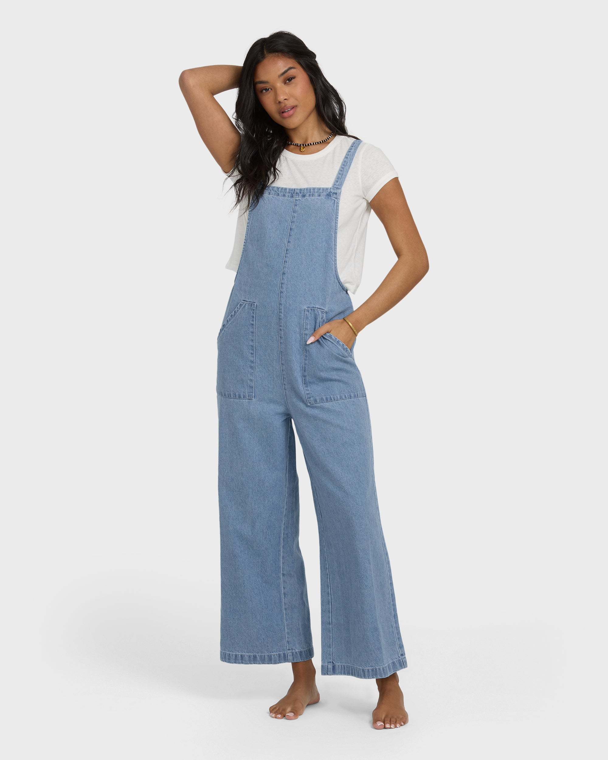 Pacific Time Denim Overall - Sea Blue - Image 7