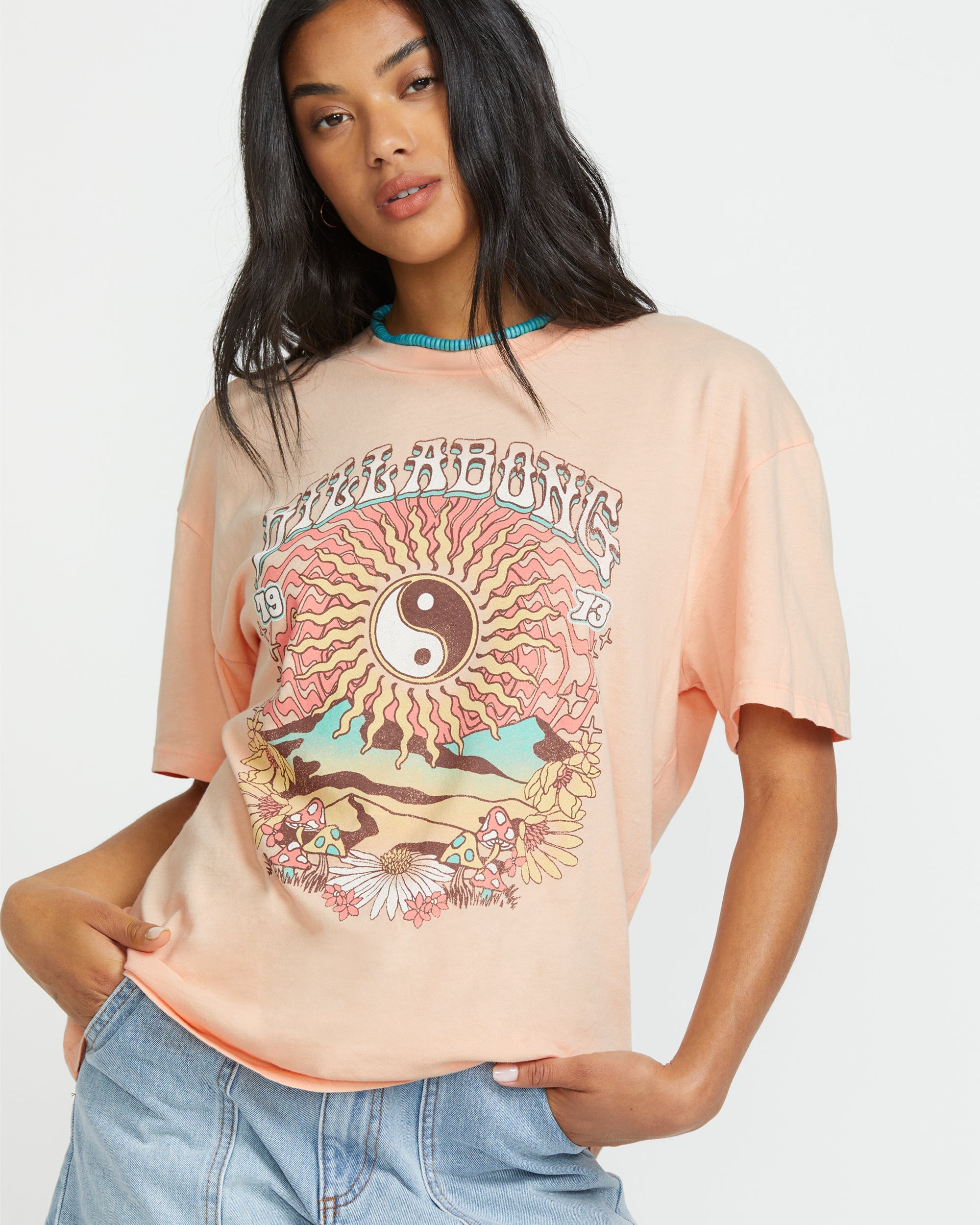 In The Balance Tee - Soft Peach - Image 5