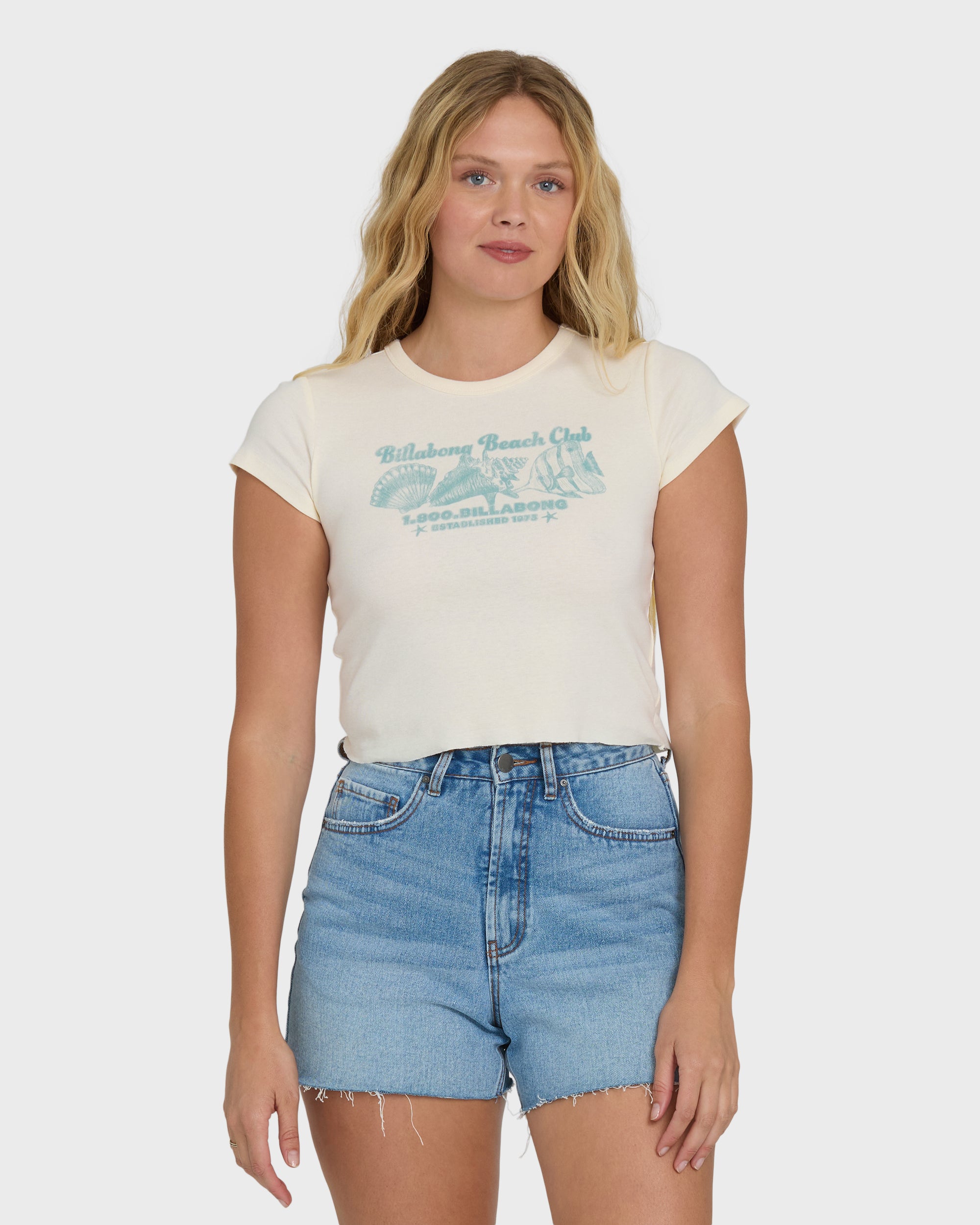 Beach Club Short Sleeve T-Shirt - Whitecap