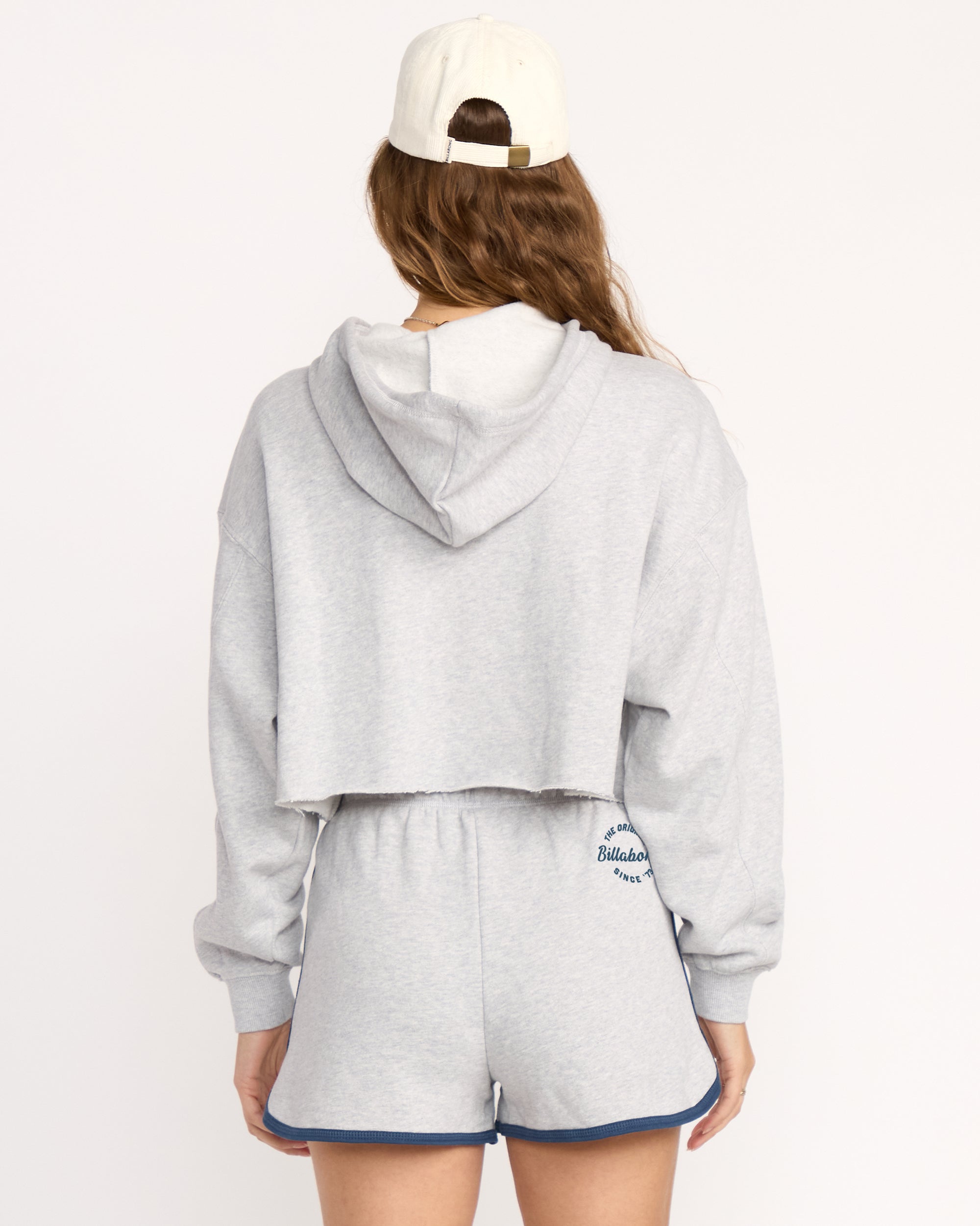 Triple Palms Hoodie - Heather Grey - Image 3