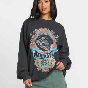 Ride In Crew Sweatshirt - Black Sands