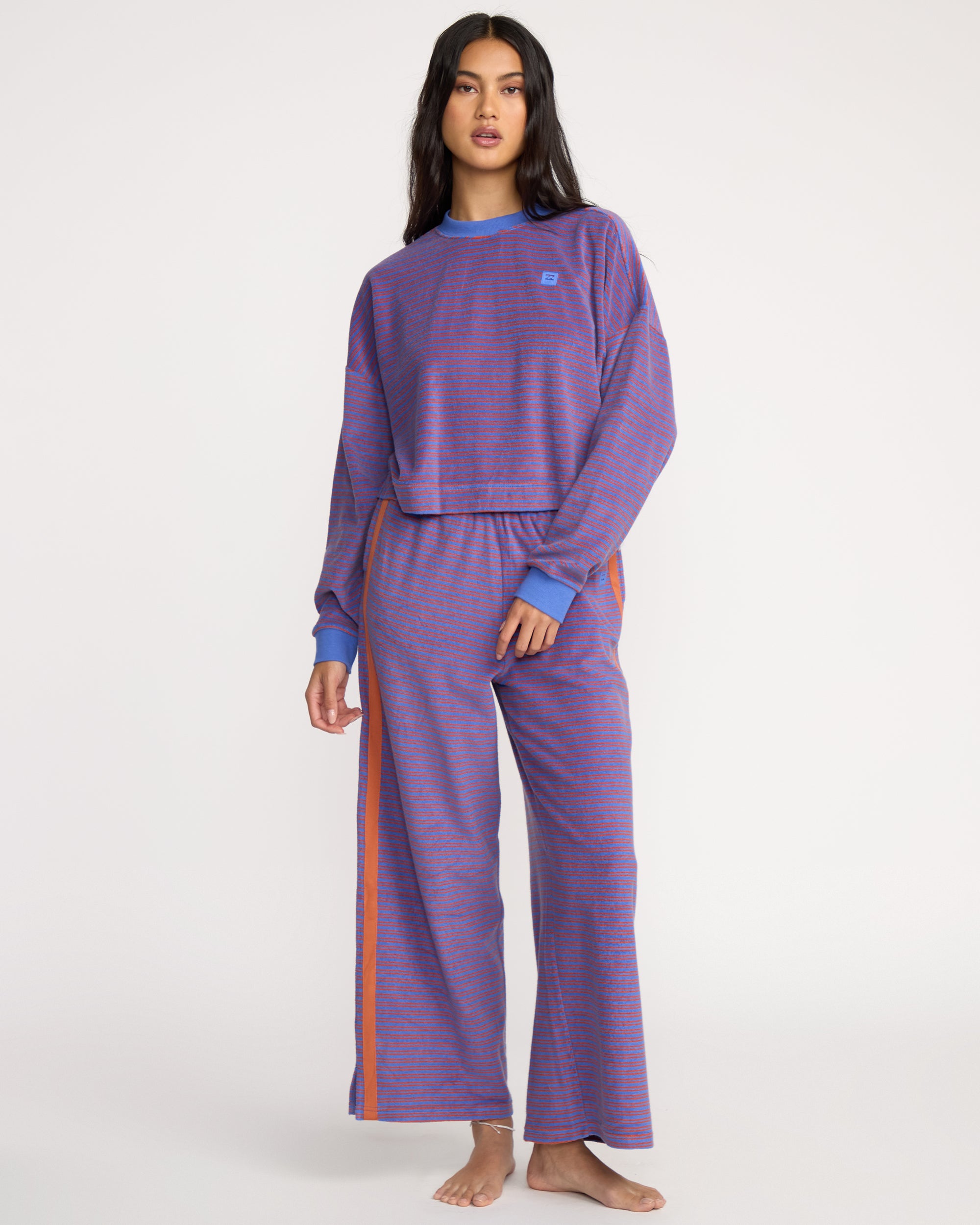 Waves For Days Terry Crewneck Sweatshirt - Iris - Image 4