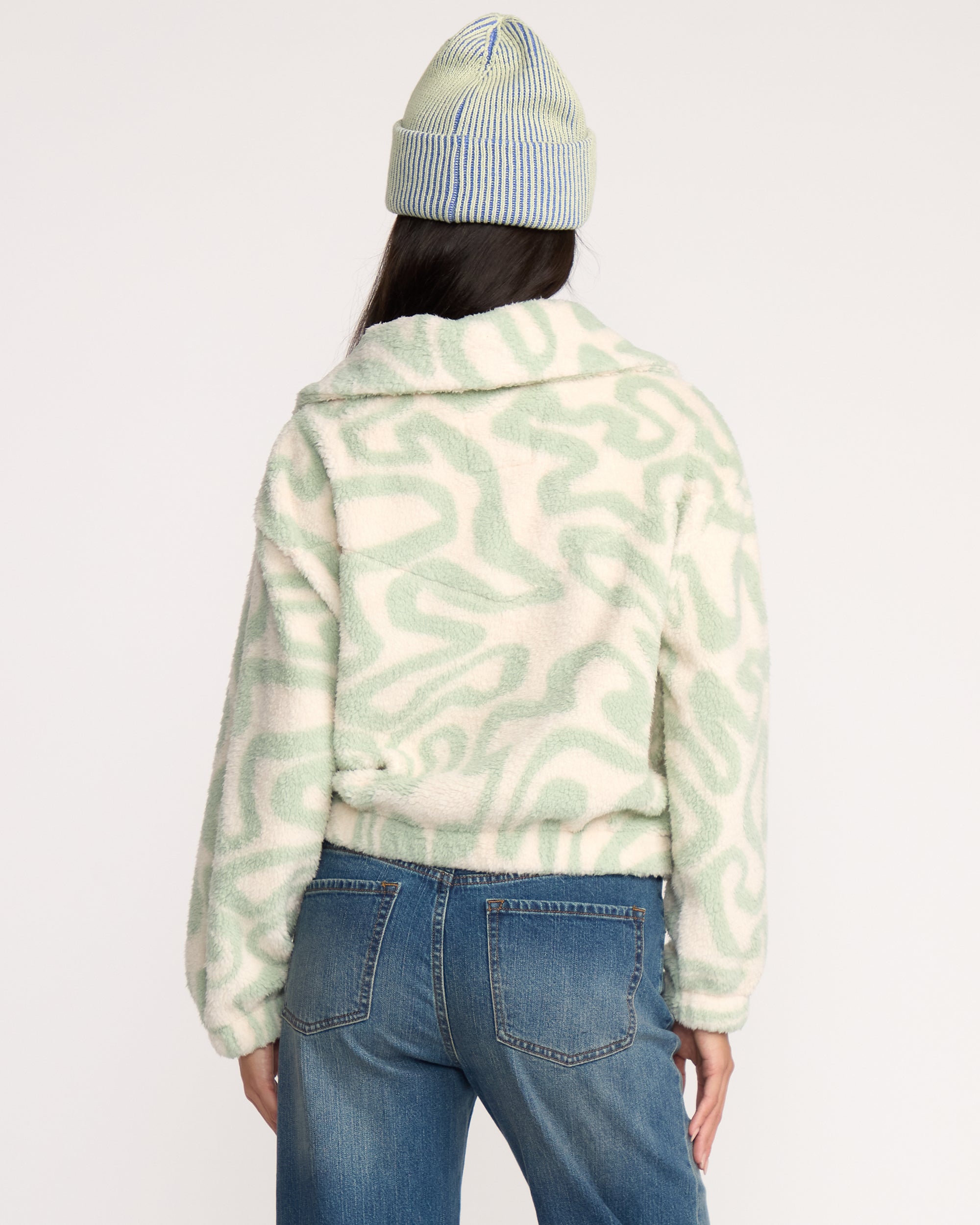 Barra Half Zip Sweatshirt - Green Haze - Image 5