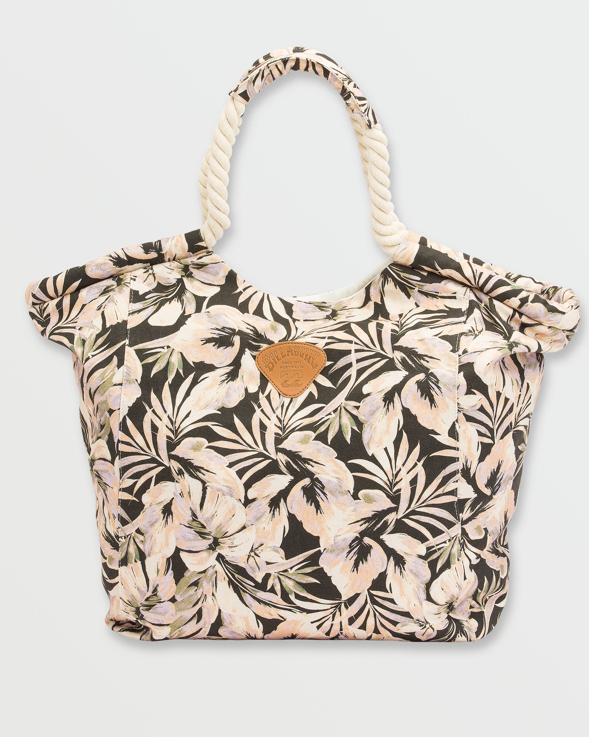 Rope Tote Bag - Black Floral - Image 3