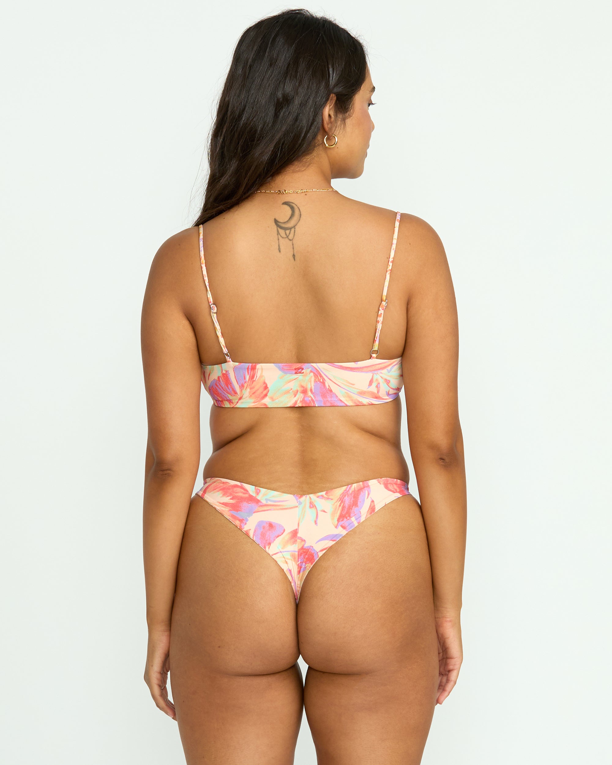 Tropic Wave Reversible Jaclyn Crop Bikini Top - Multi - Image 2