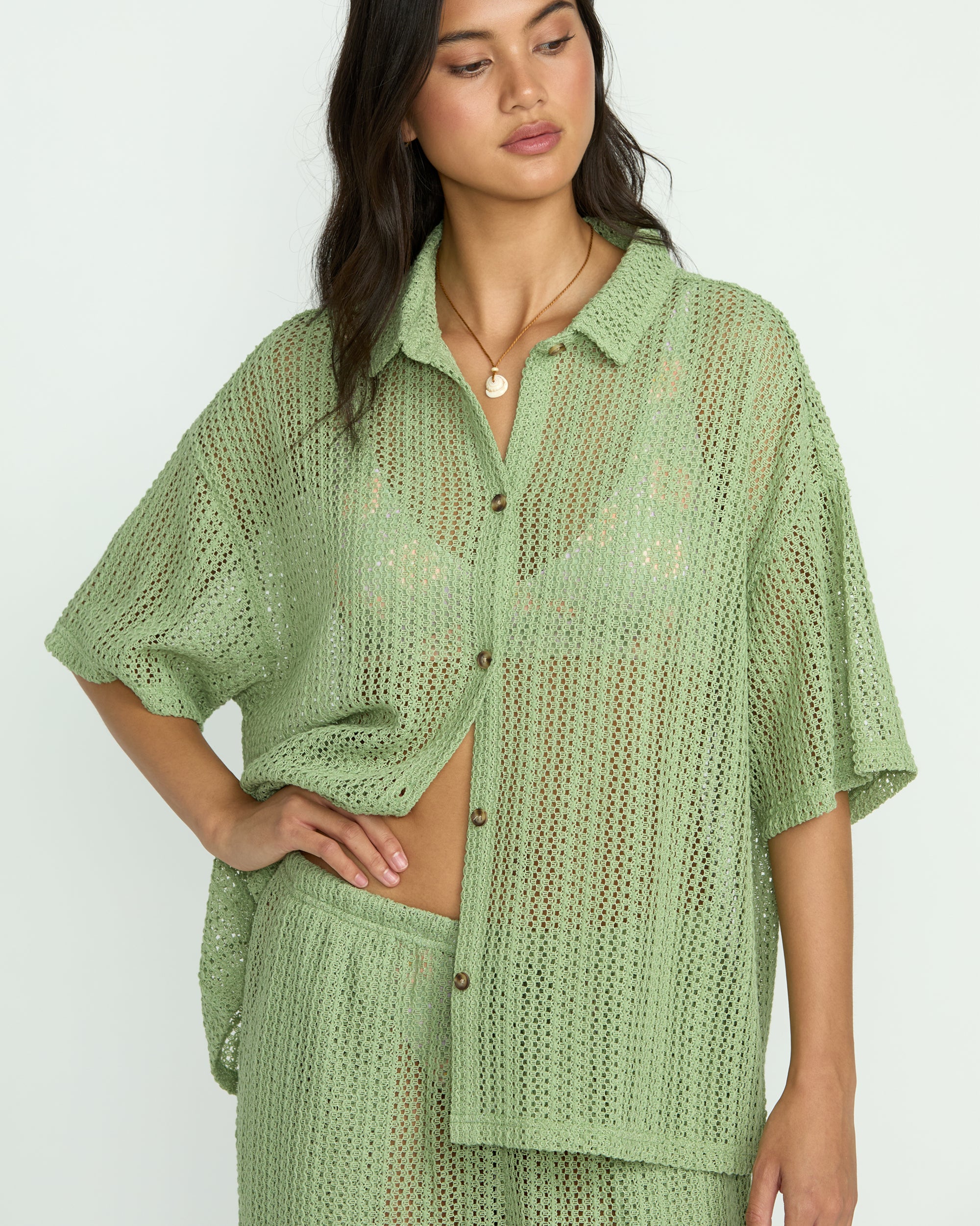Largo Overshirt - Pistachio - Image 2