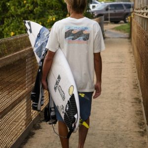 Crayon Wave Premium Tee - Off White