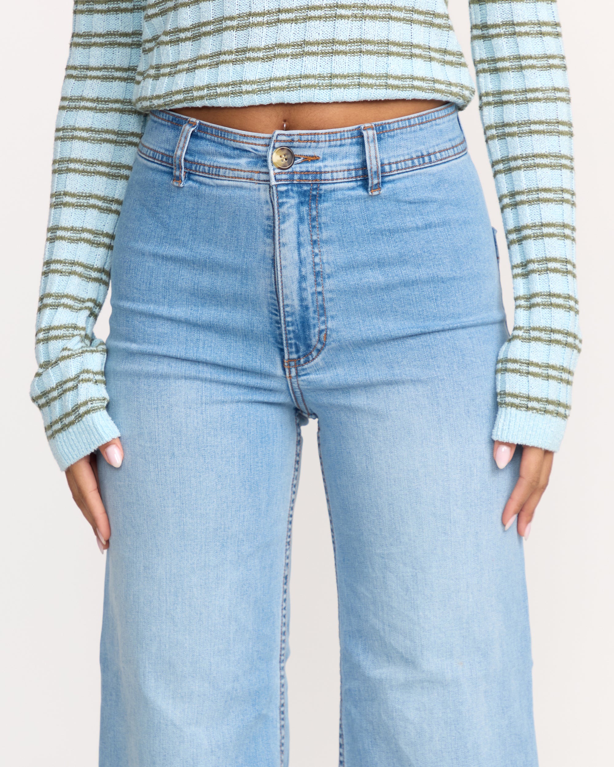 Free Fall High-Waist Pants - Surf Spray - Image 2