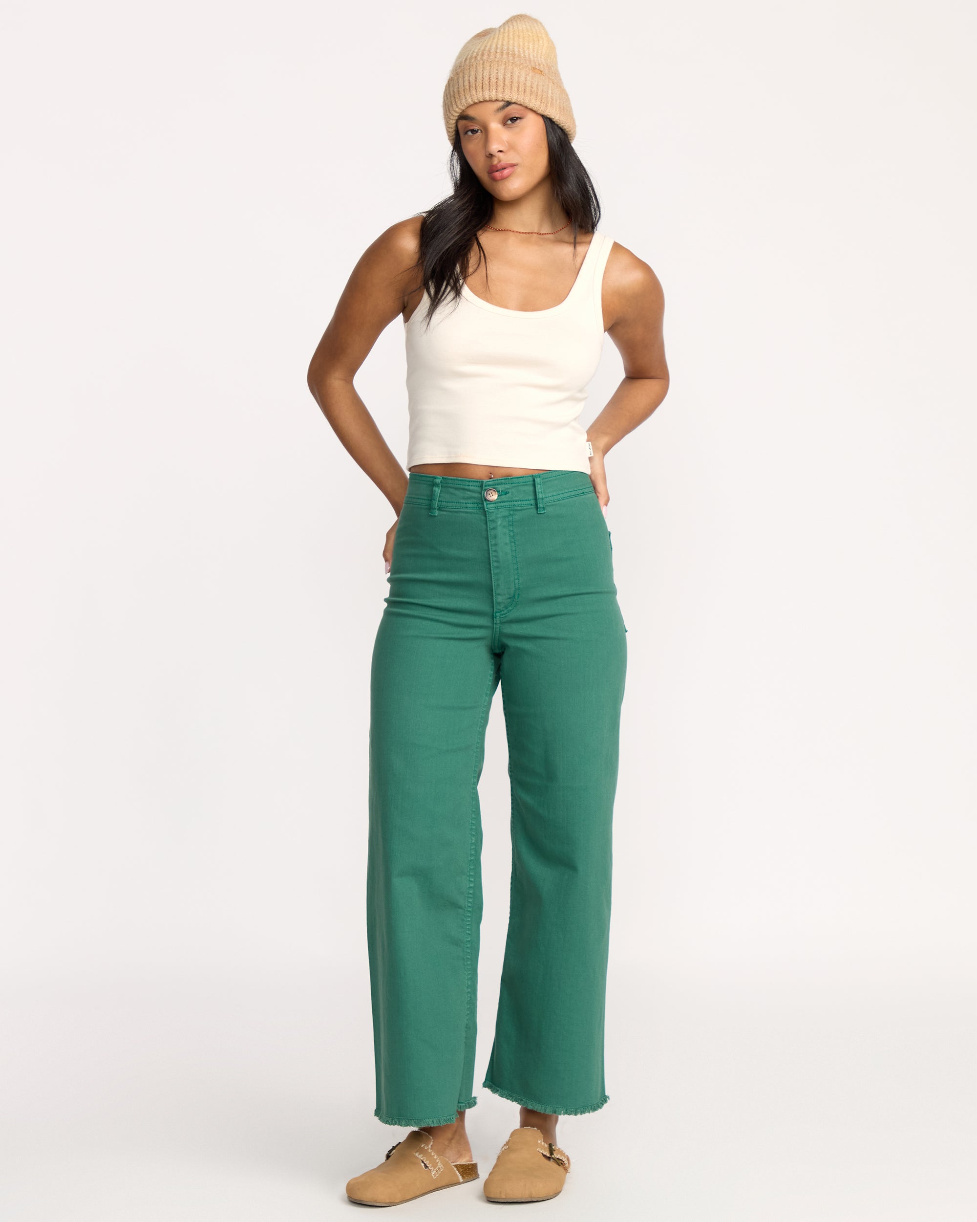 Free Fall High-Waist Pants - Evergreen - Image 4