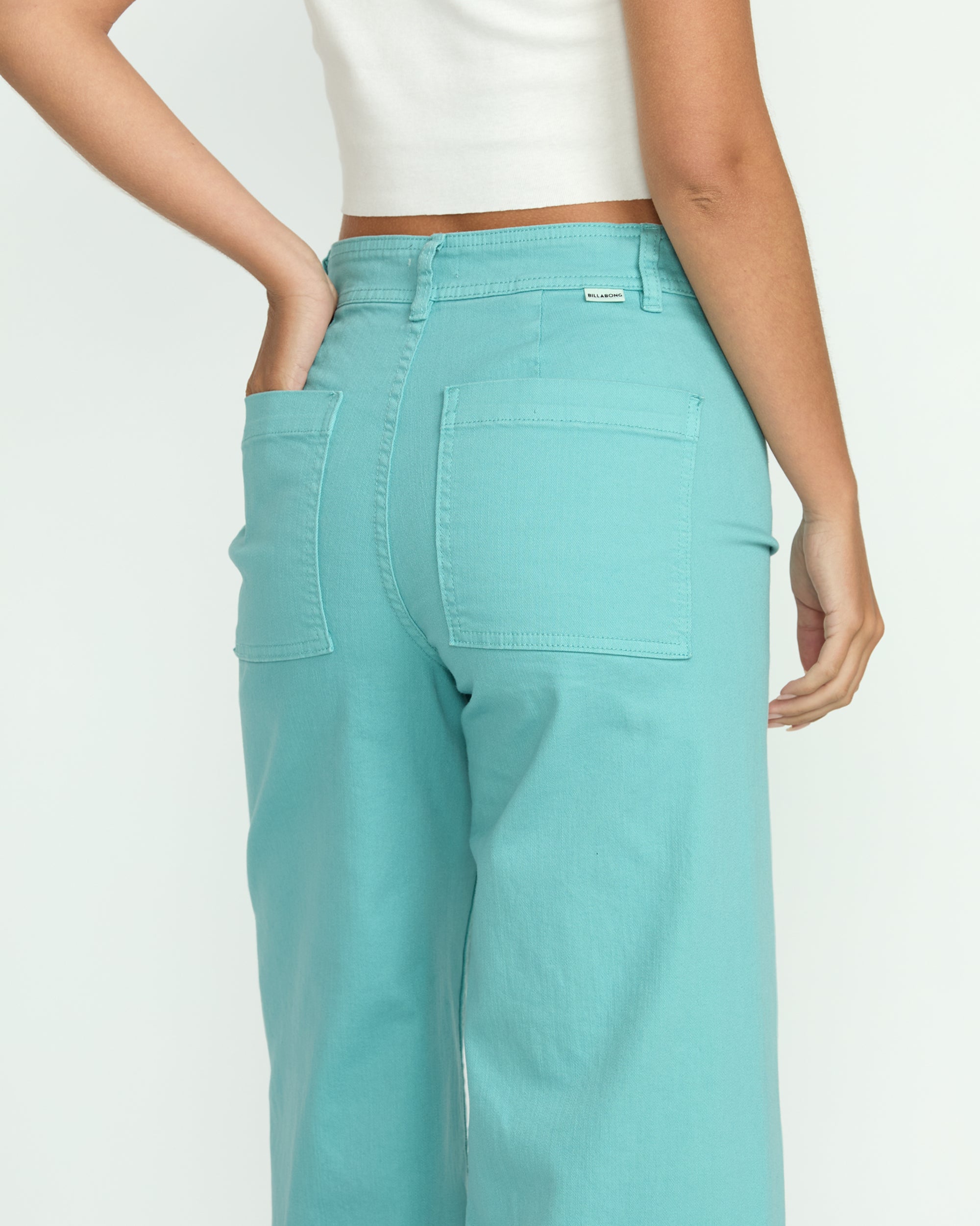 Free Fall High-Waist Pants - Misty Blue - Image 6