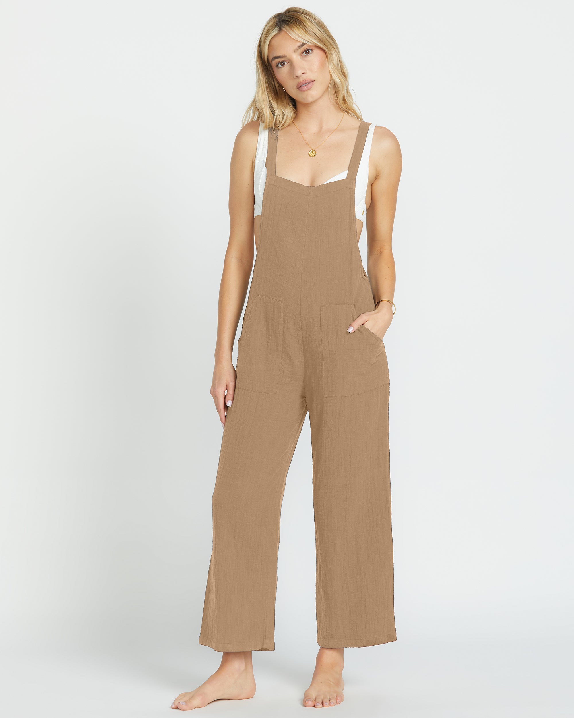 Pacific Time Jumpsuit - Khaki