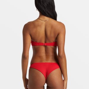 Summer High Tanga Bikini Bottoms - Fiesta Red