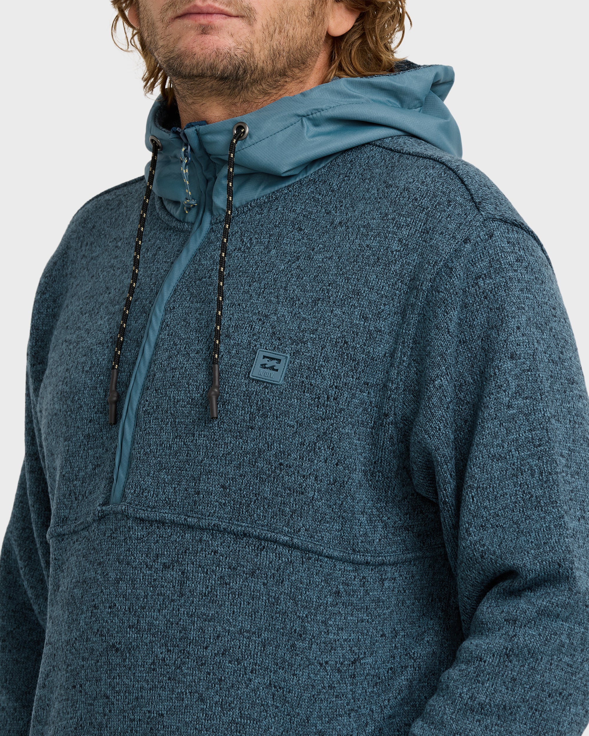 A/Div Boundary Hooded Half-Zip Pullover - Real Teal - Image 5