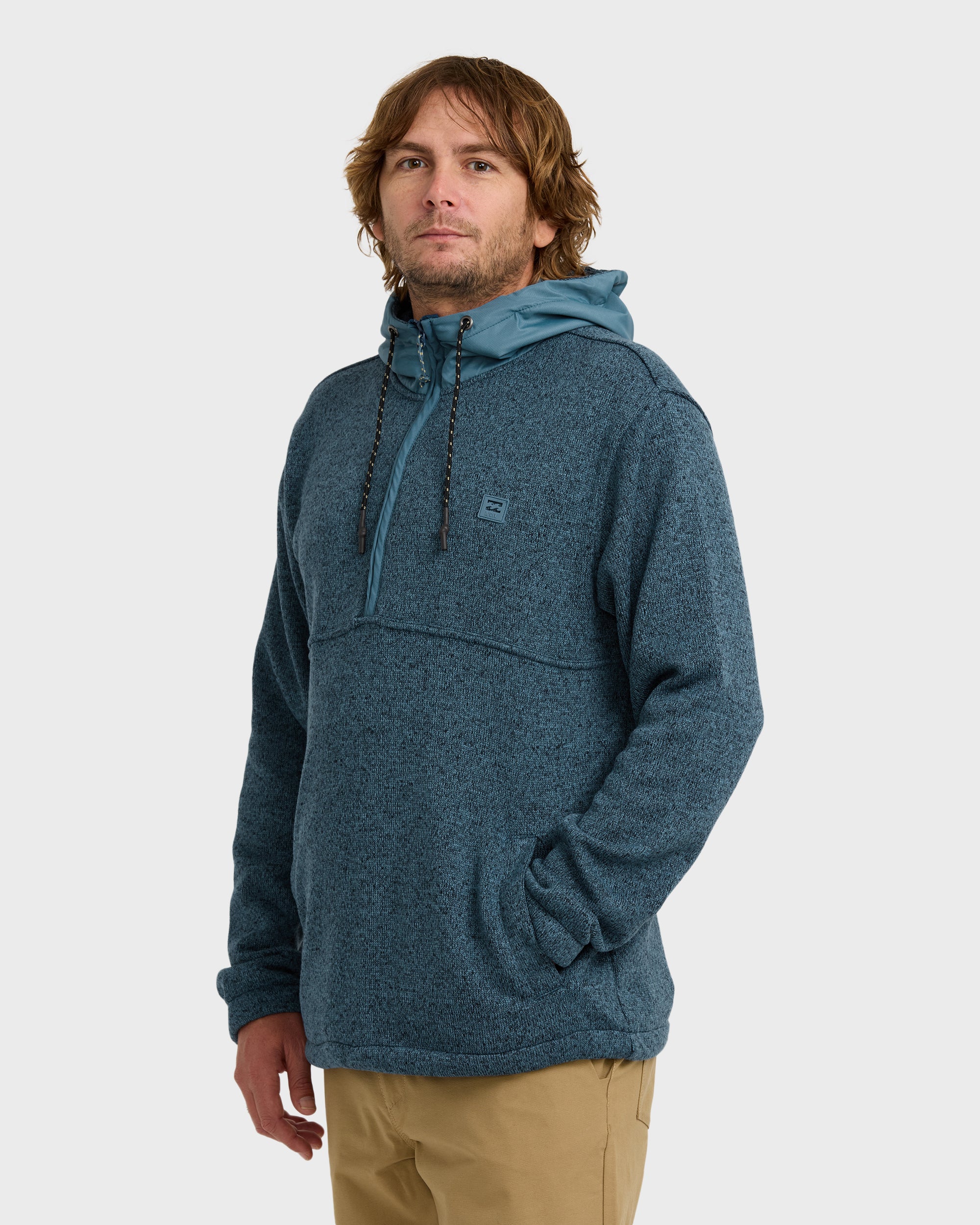 A/Div Boundary Hooded Half-Zip Pullover - Real Teal - Image 3