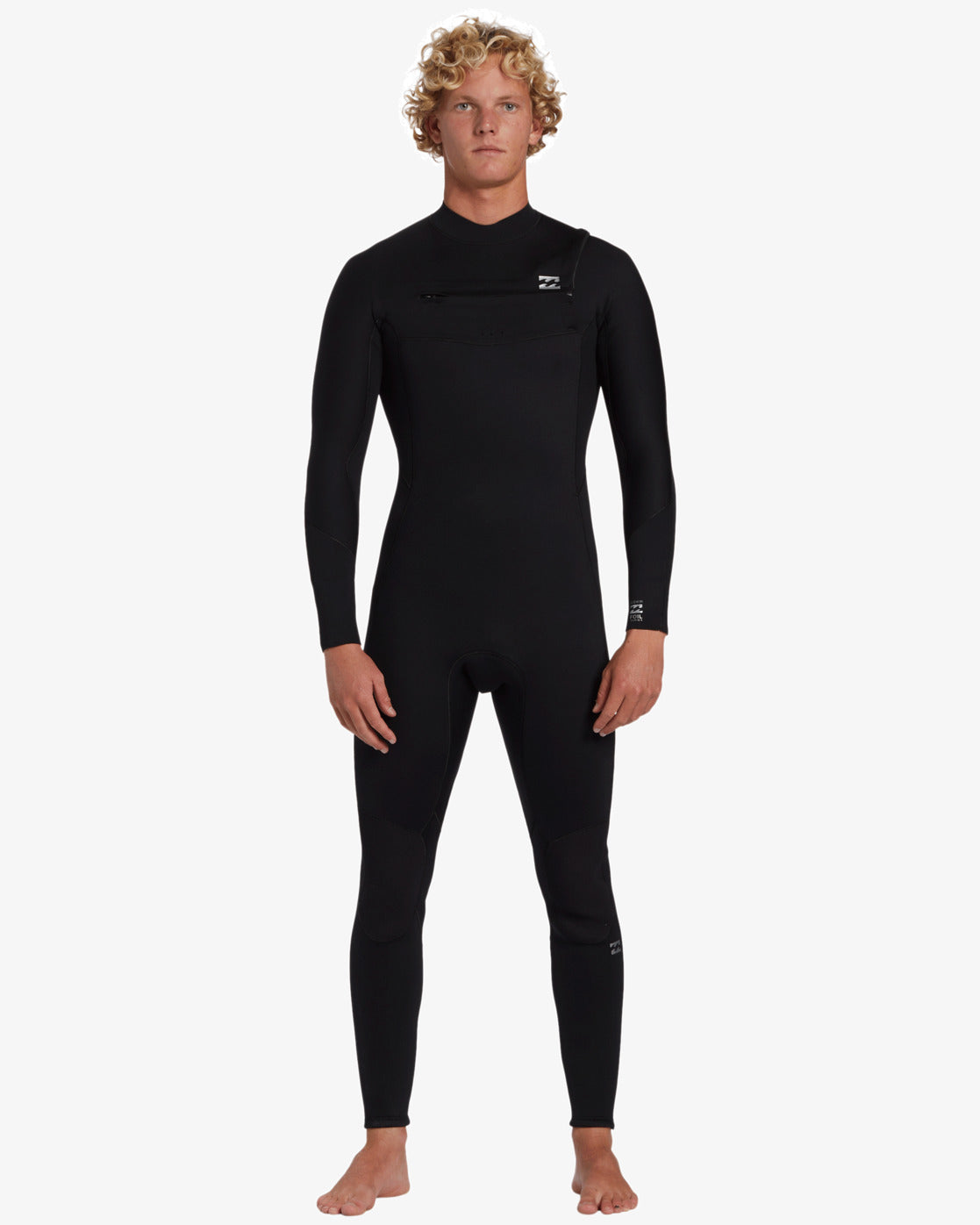 4/3mm Foil GBS Chest Zip Wetsuit - Black
