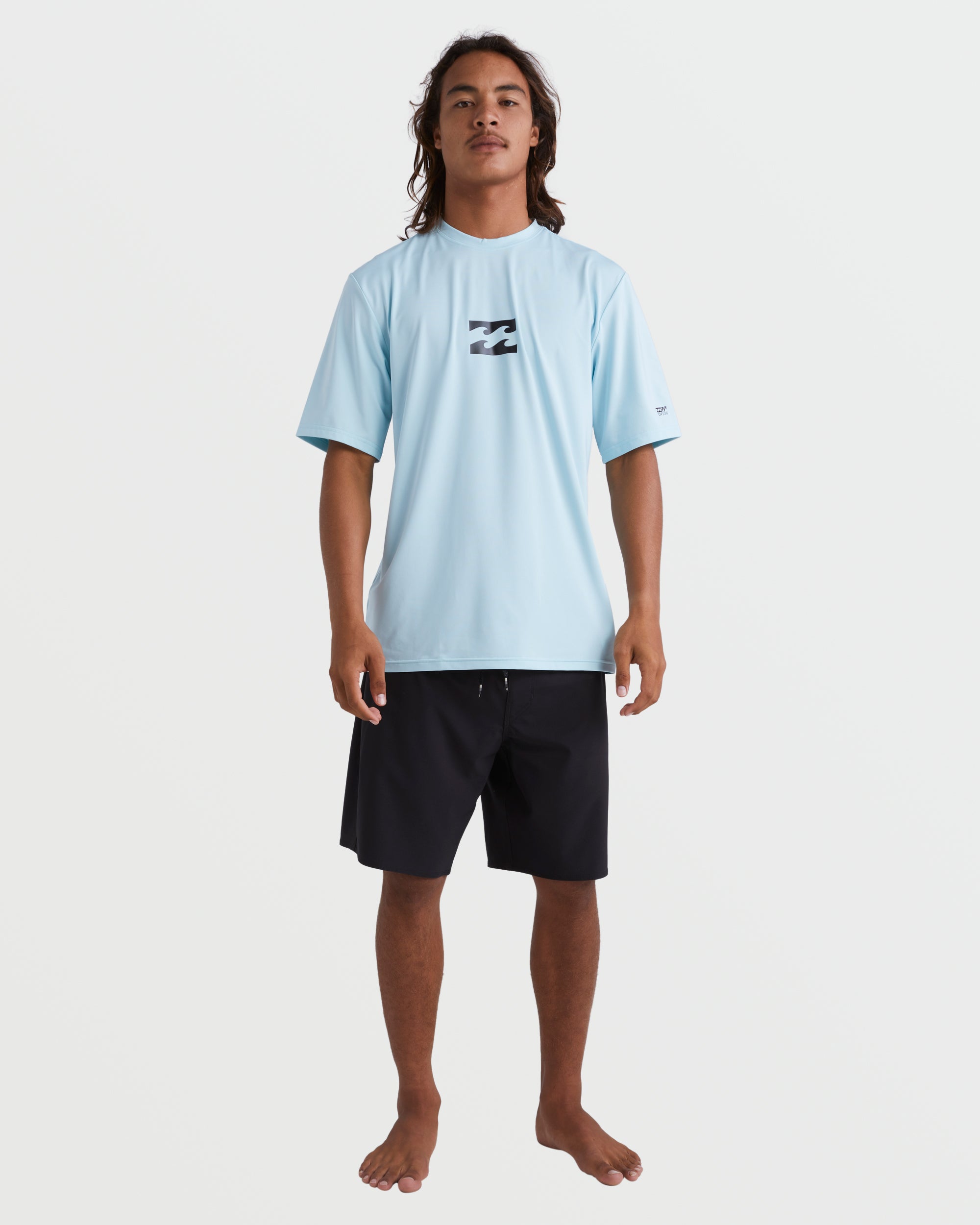 All Day Wave Short Sleeve Rashguard - Coastal Blue - Image 3
