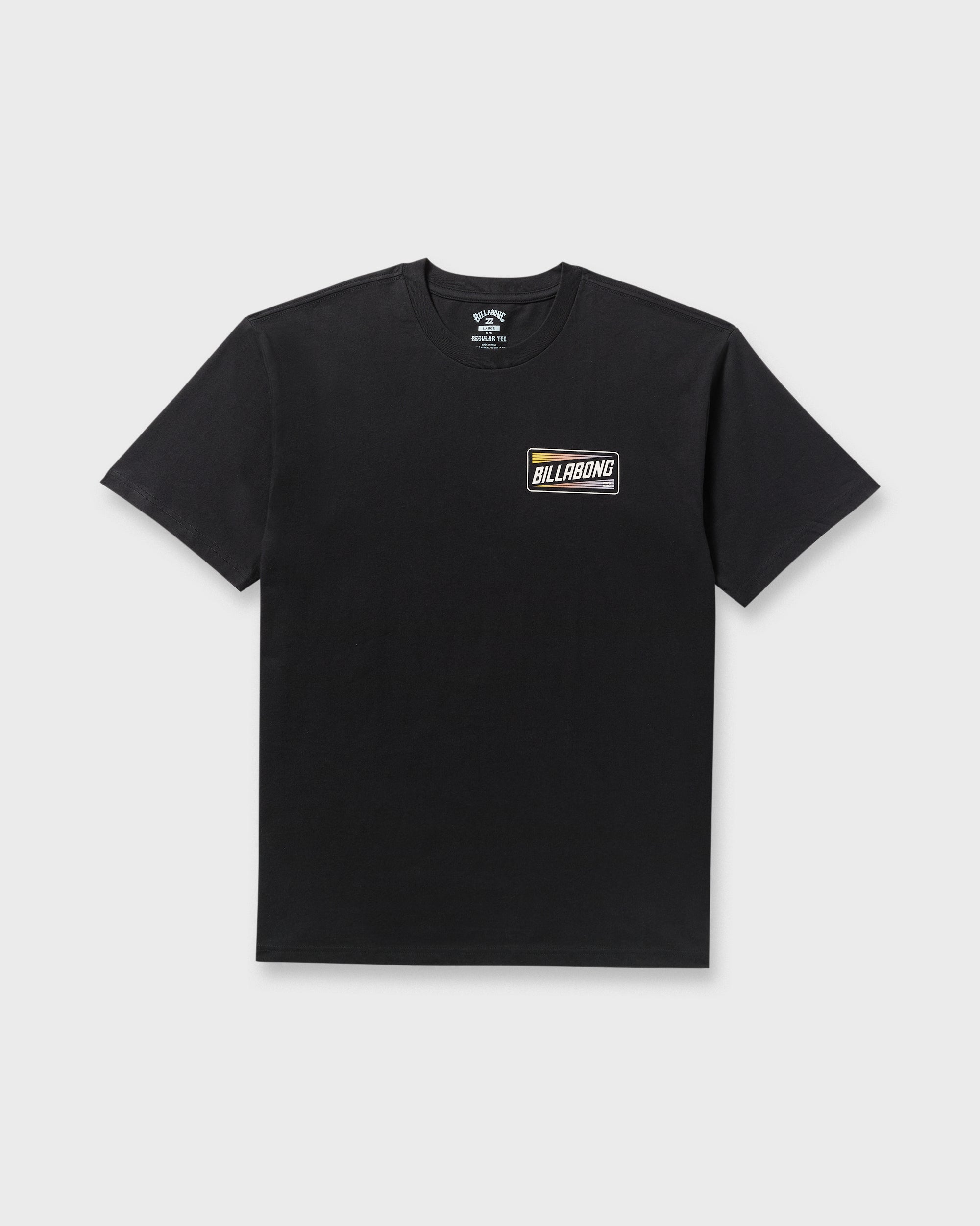 Walled Regular Short Sleeve T-Shirt - Black - Image 6