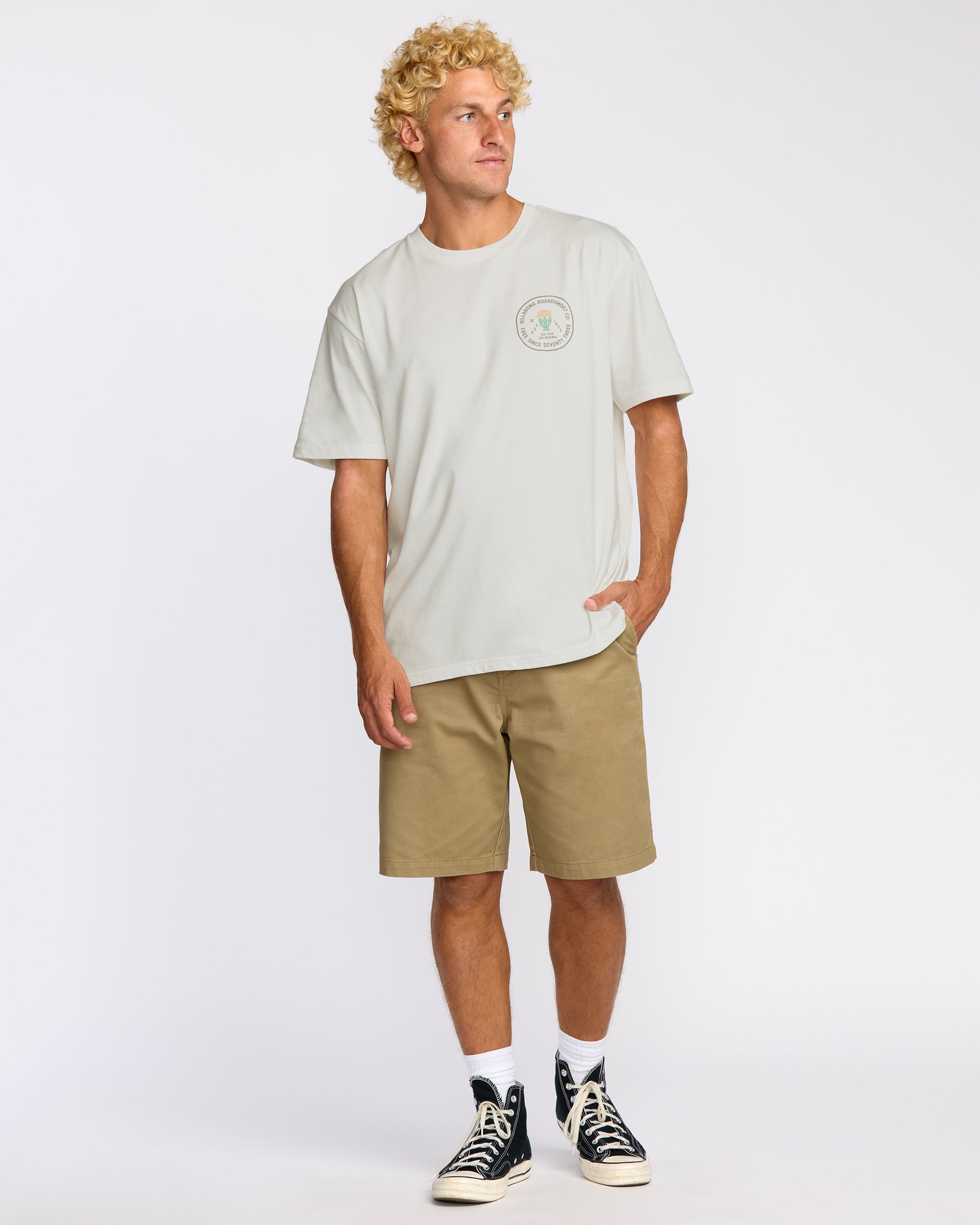 Desert Flower Regular Short Sleeve T-Shirt - Off White - Image 8