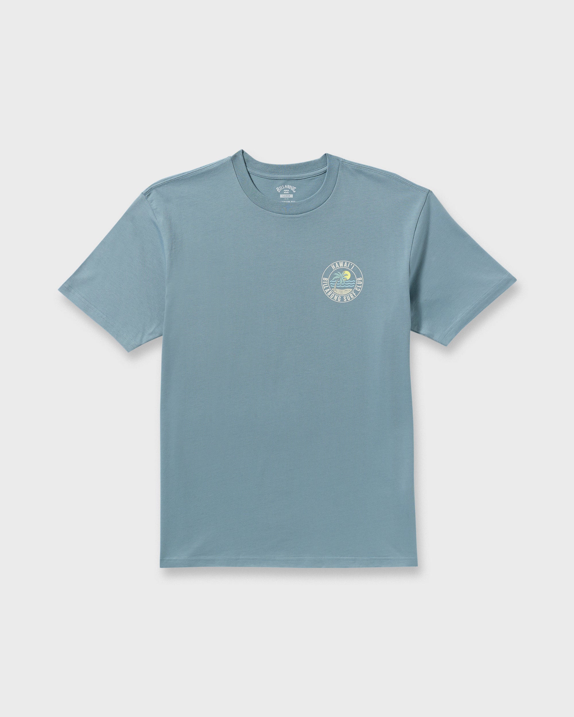 Palm Beach Hi Premium Short Sleeve T-Shirt - Washed Blue - Image 6