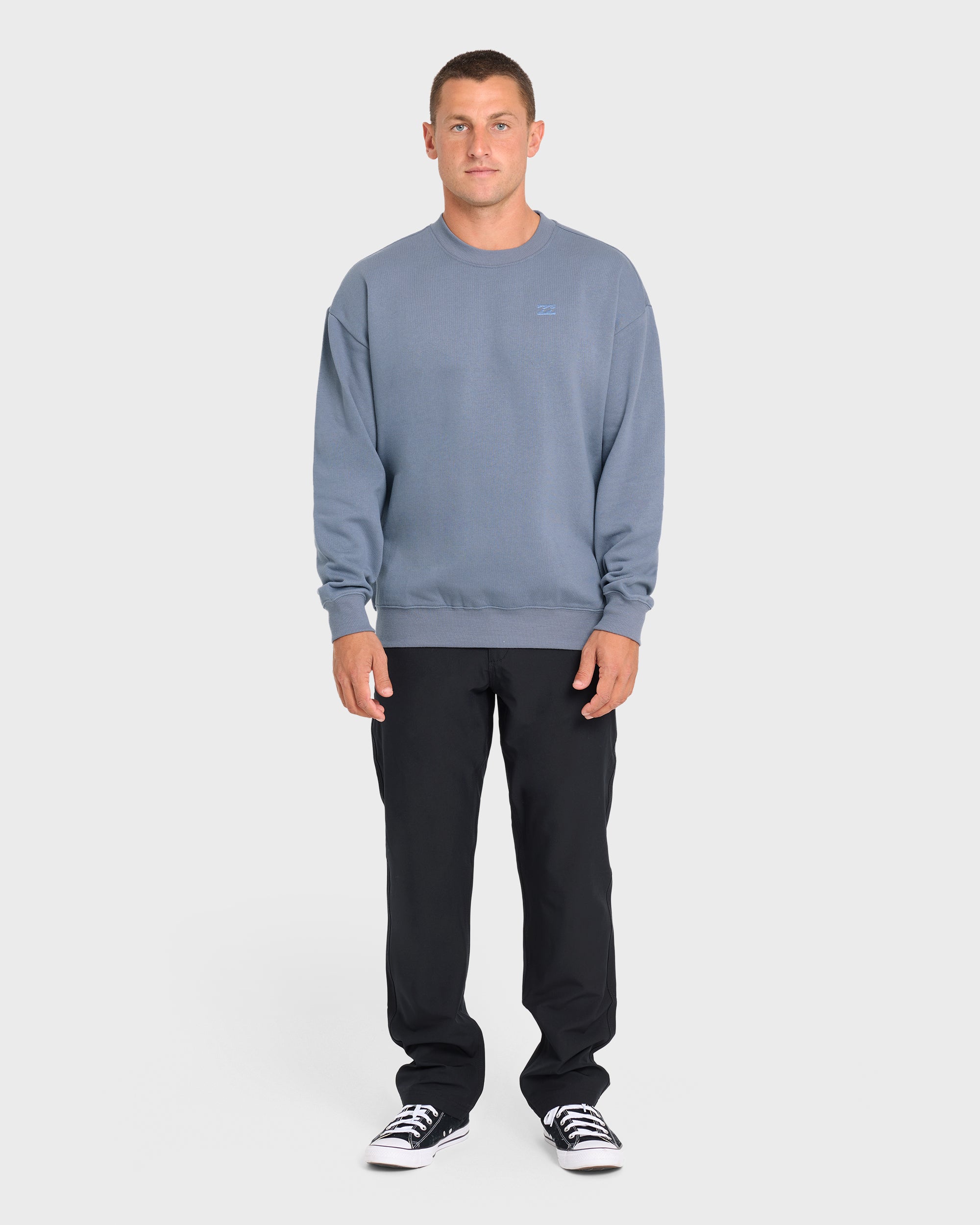 Rhodes Crewneck Sweatshirt - Denim Chambray - Image 4
