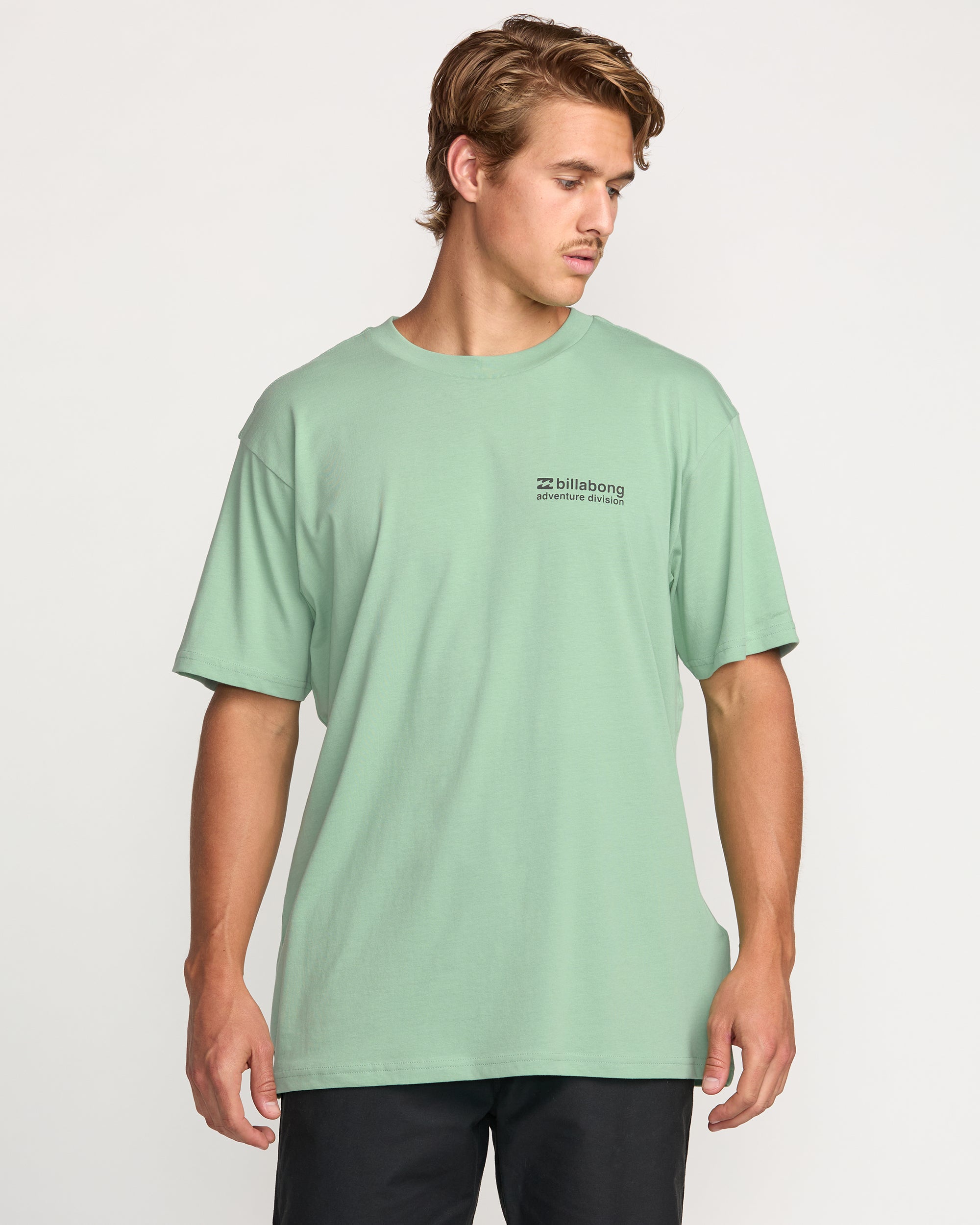 Making Tracks A/Div Tee - Mist Green - Image 2