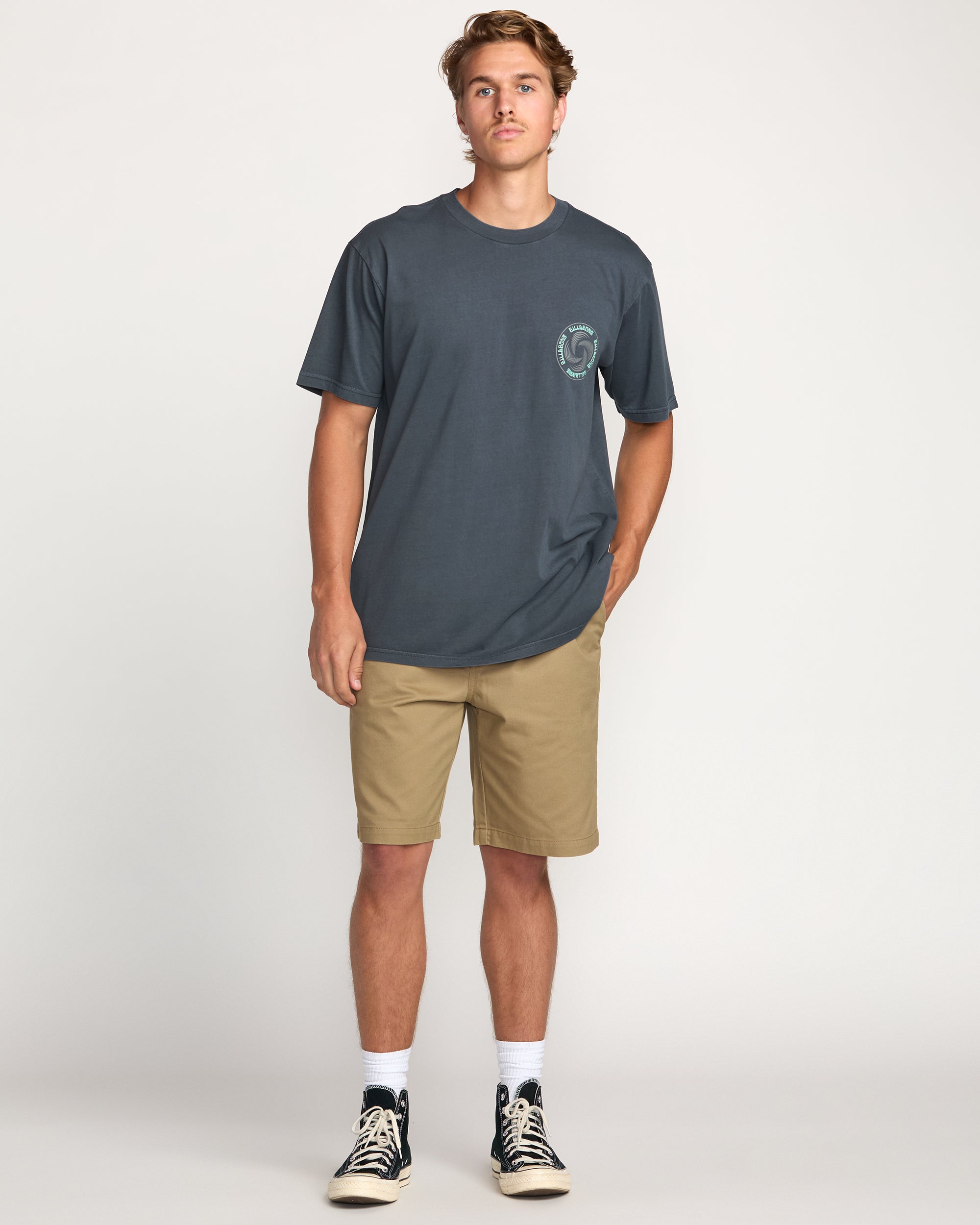 Swivel Premium Wave Wash Tee - Aged Indigo - Image 3