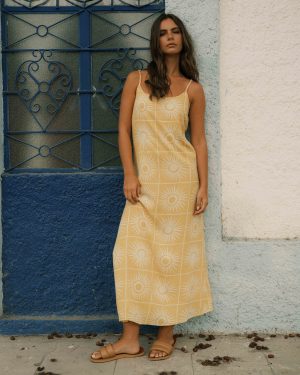 Sun Glow Maxi Dress - Gold Coast