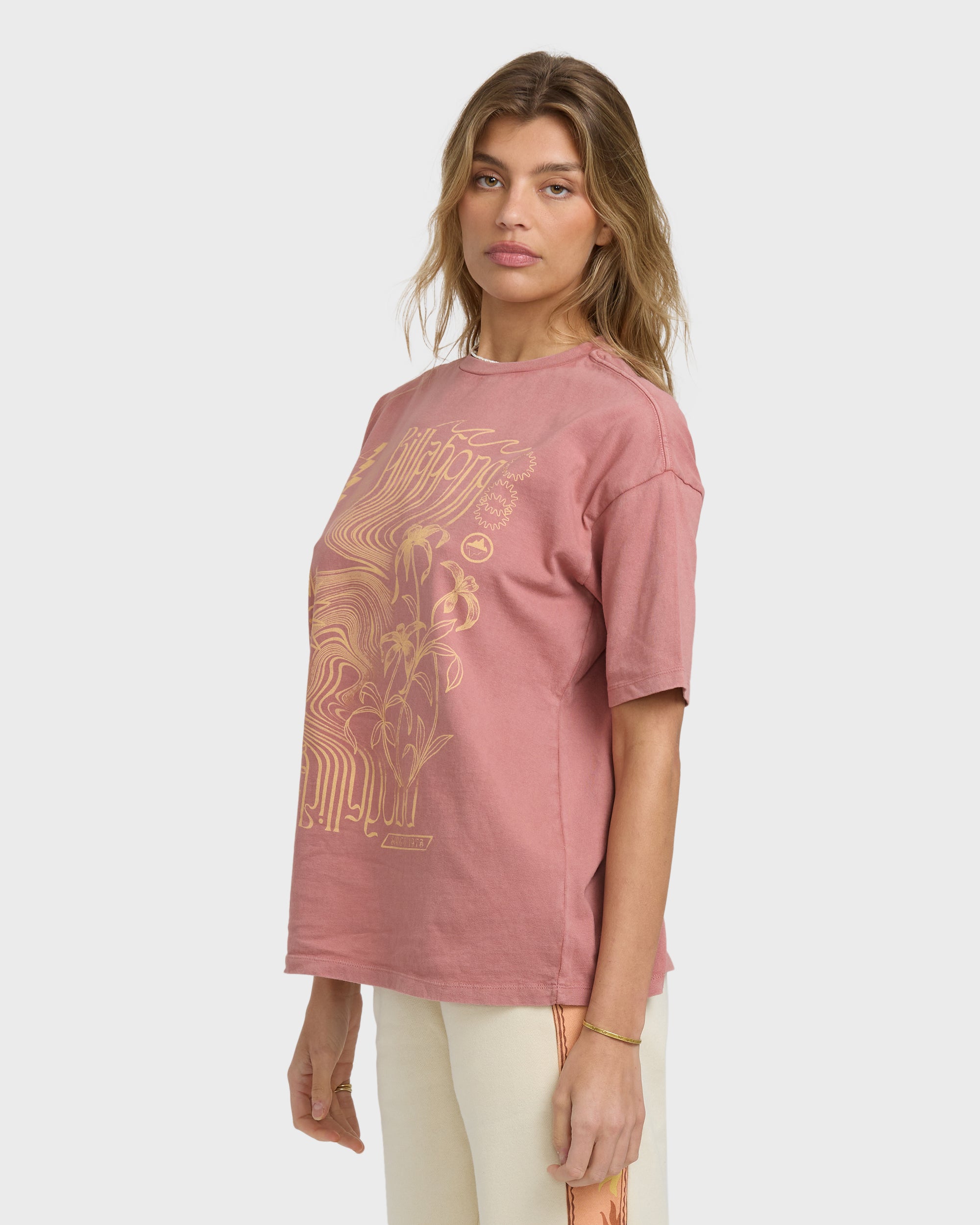 Surf Coalition Short Sleeve T-Shirt - Dark Coral - Image 4