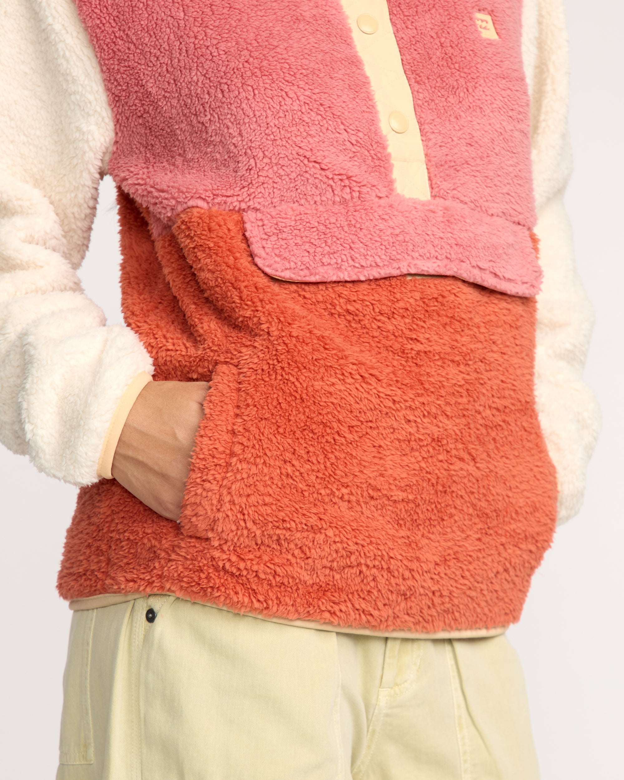 A/Div Switchback Pullover Half Snap Sherpa Fleece - Kiss The Earth - Image 5