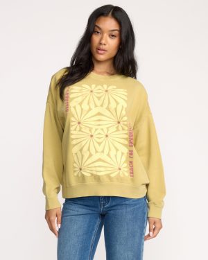Echo Crewneck Sweatshirt - Light Olive