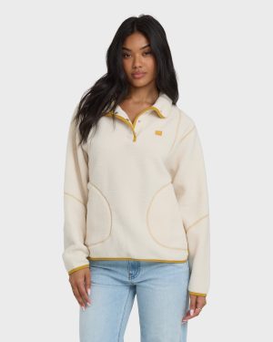 Streamer Half Snap Sherpa Fleece Pullover - Whitecap