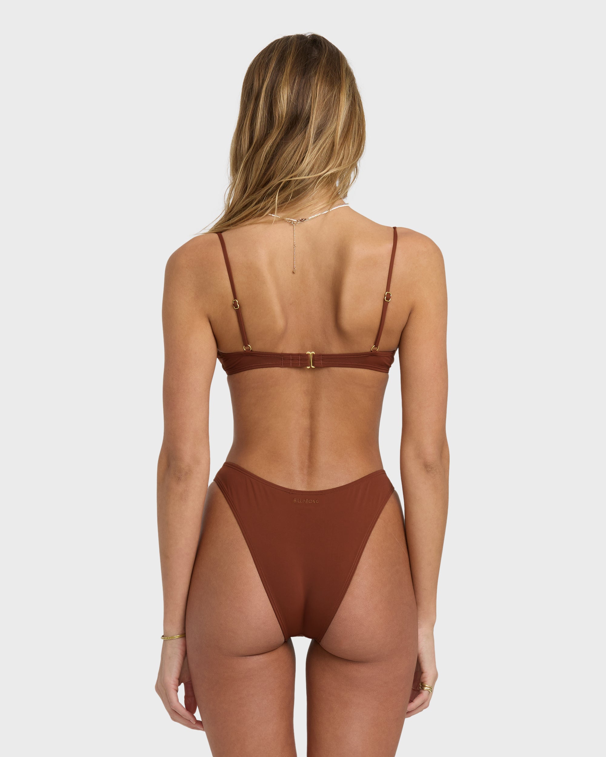 Sol Searcher Jaclyn Crop Bikini Top - Cowhide - Image 3